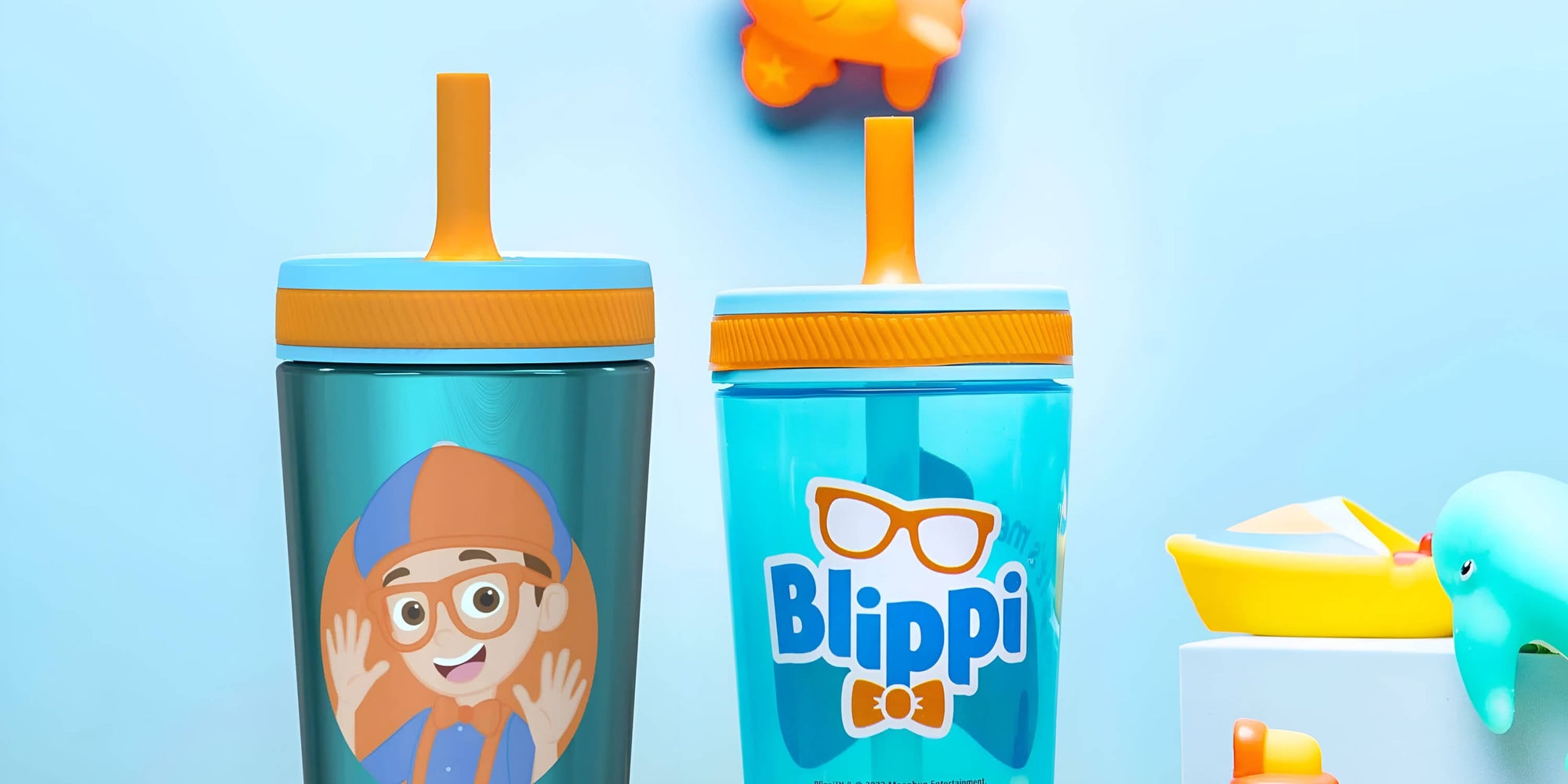 Zak Designs Blippi Kids Water Bottles and Tumblers