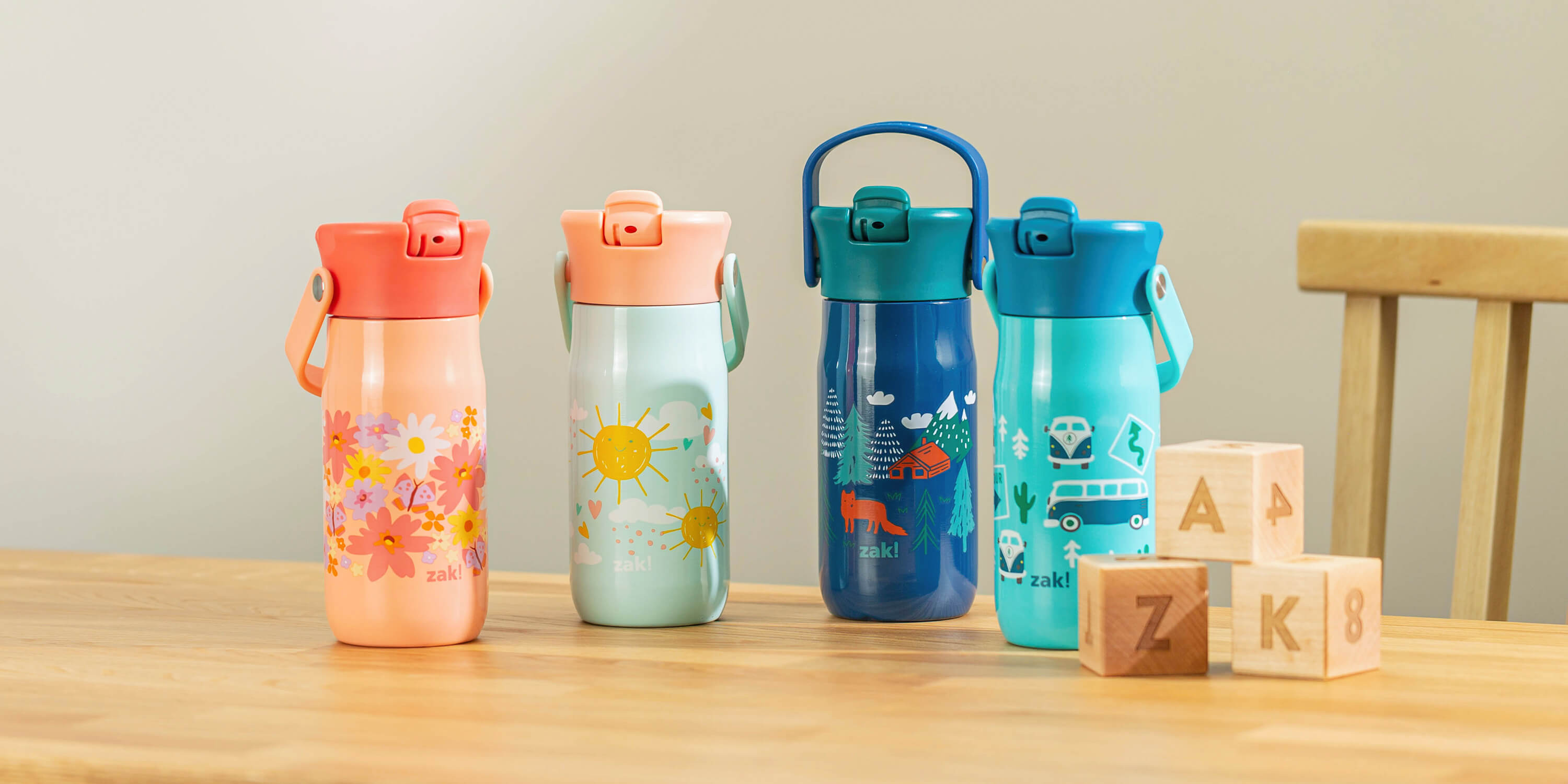 Zak Designs 2pc 16 oz My Little Pony Kids Water Bottle Plastic