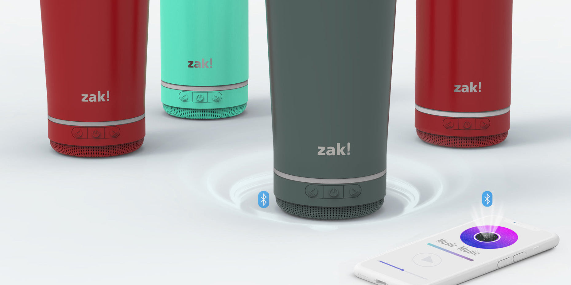 SideDeal: 2-Pack: Zak! Play 18oz Stainless Steel Tumbler with Wireless  Bluetooth Speaker