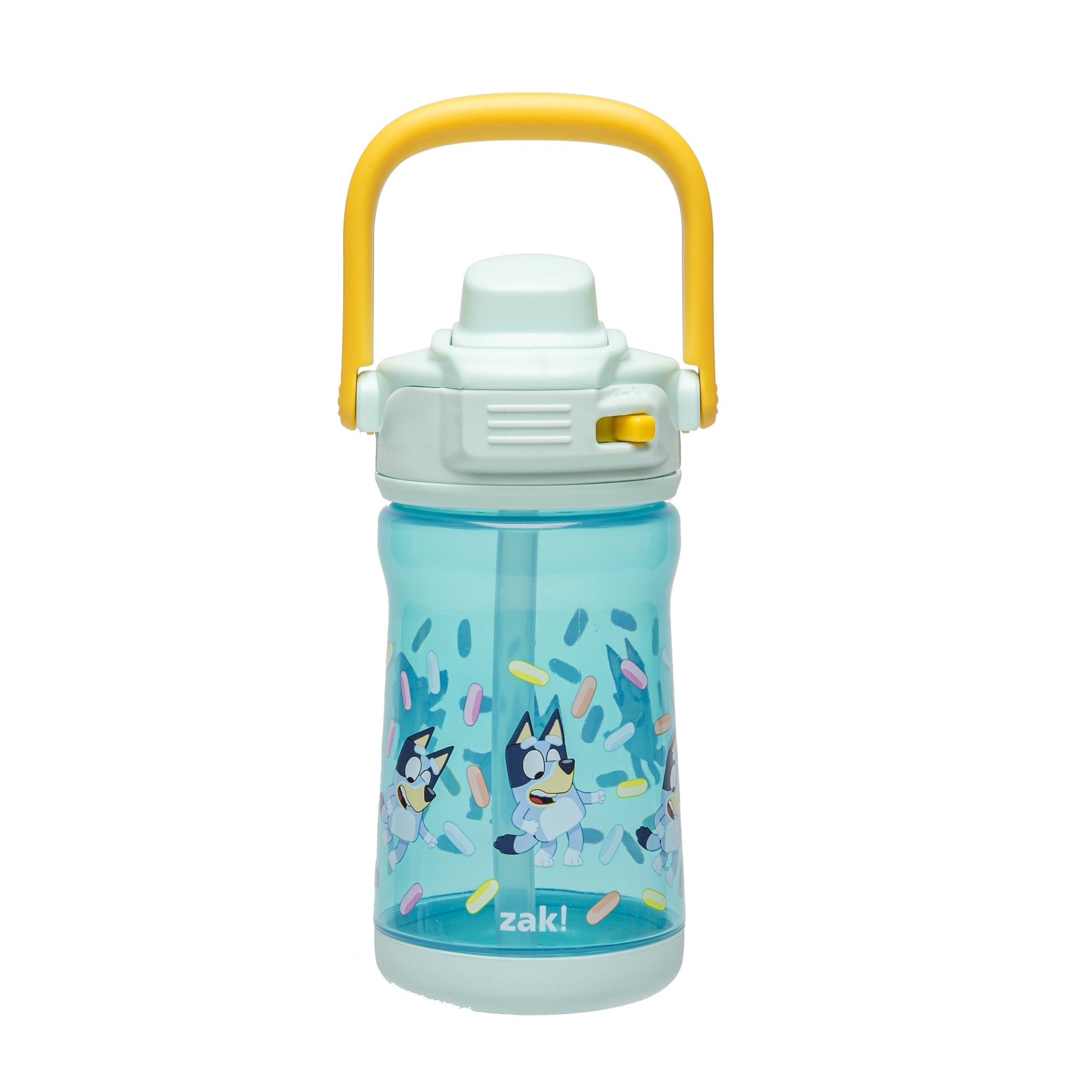 Kids Water Bottle with Lid Lock and Soft Spout - Bluey, 12 ounces