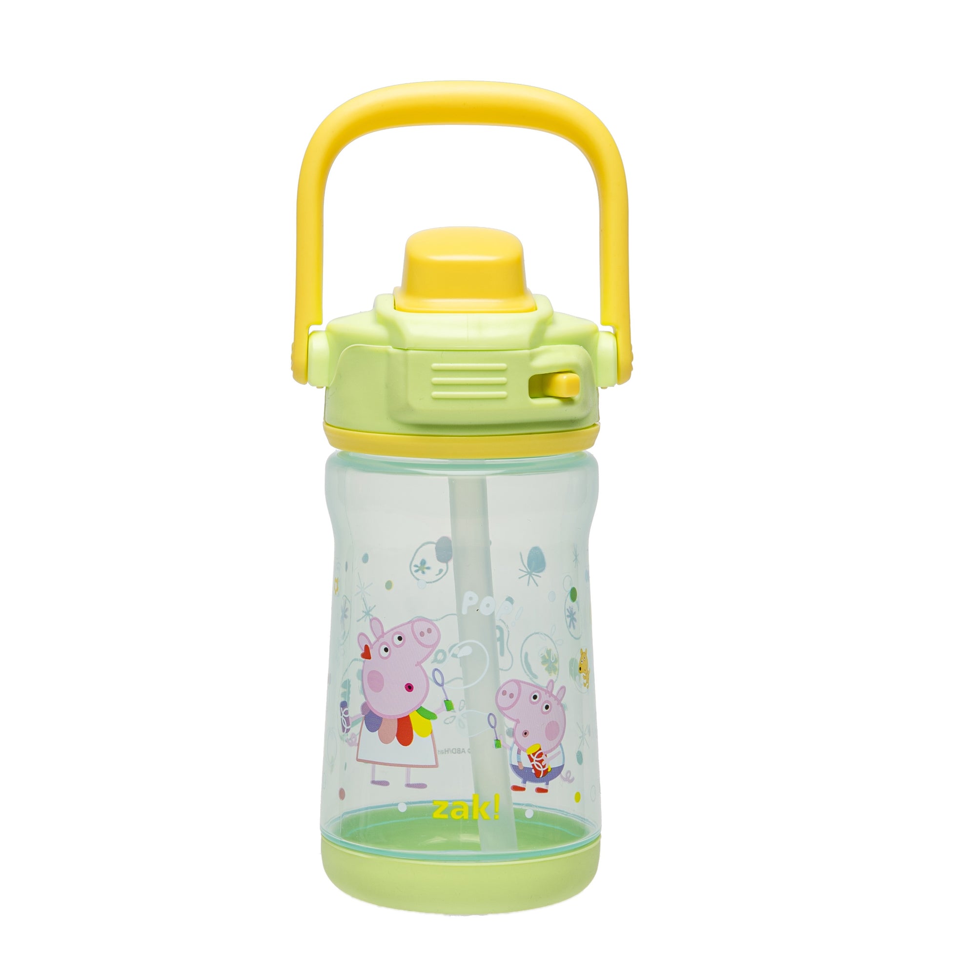 Kids Water Bottle with Lid Lock and Soft Spout - Peppa Pig, 12 ounces