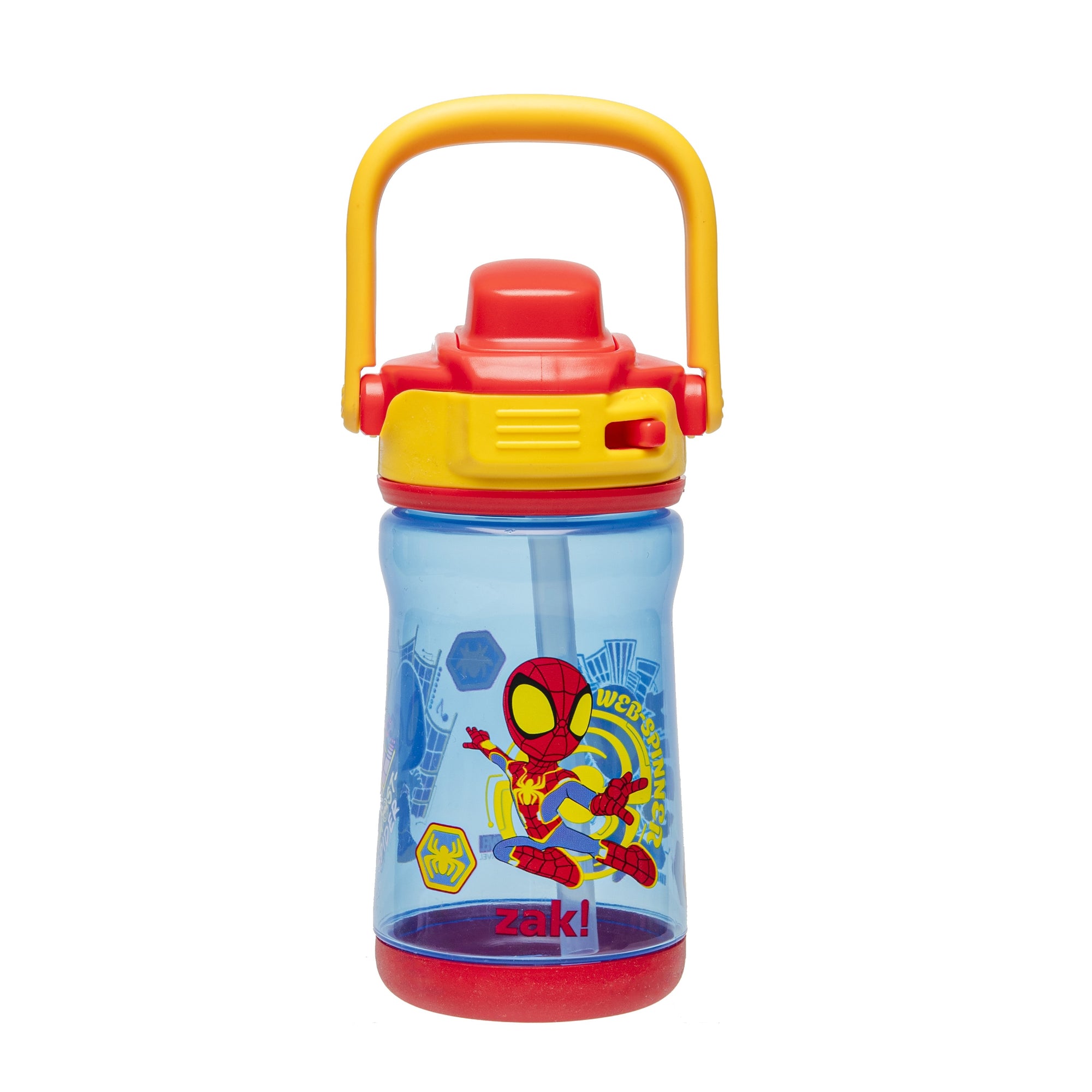 Kids Water Bottle with Lid Lock and Soft Spout - Marvel Spidey, 12 ounces