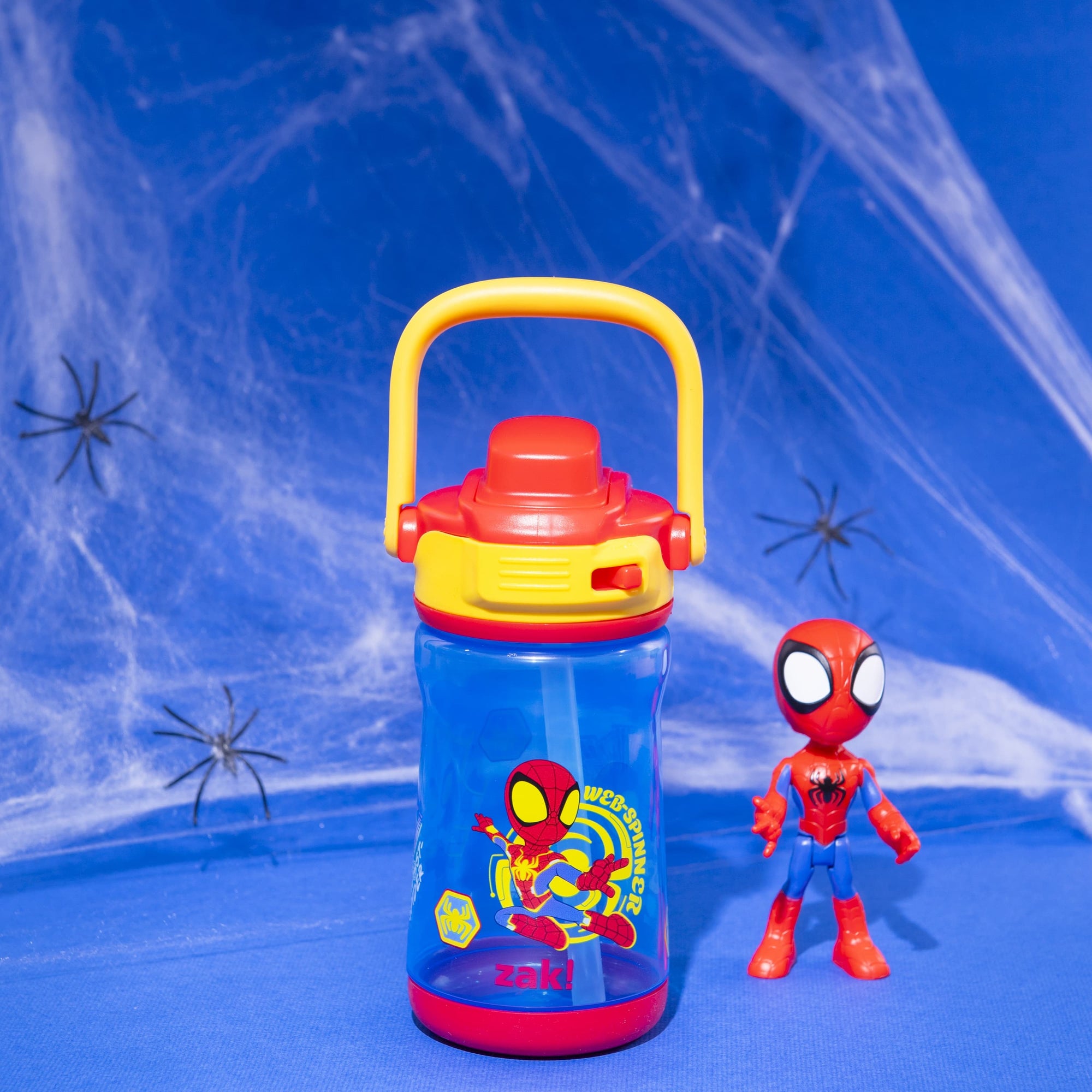 Kids Water Bottle with Lid Lock and Soft Spout - Marvel Spidey, 12 ounces