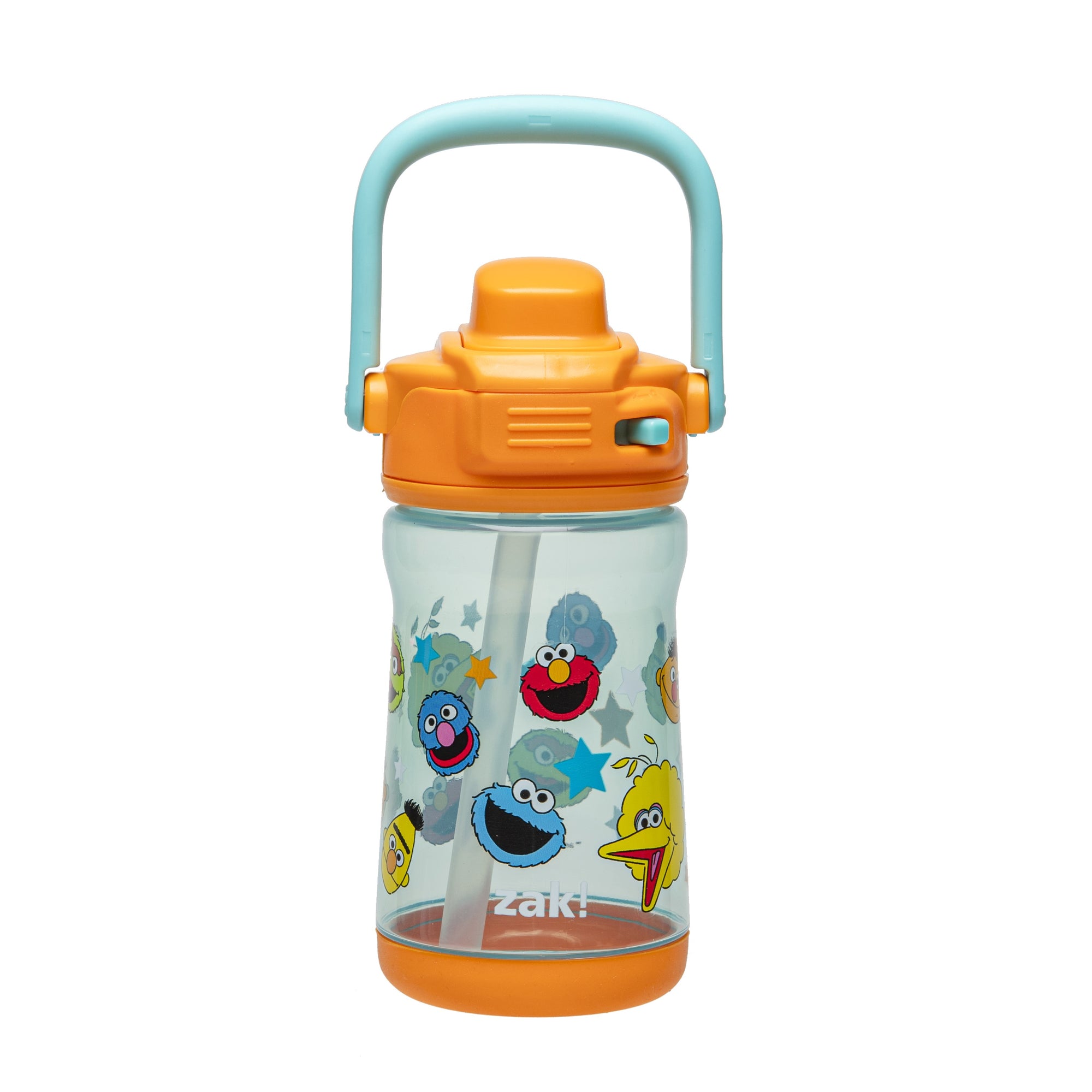 Kids Water Bottle with Lid Lock and Soft Spout - Sesame Street, 12 ounces