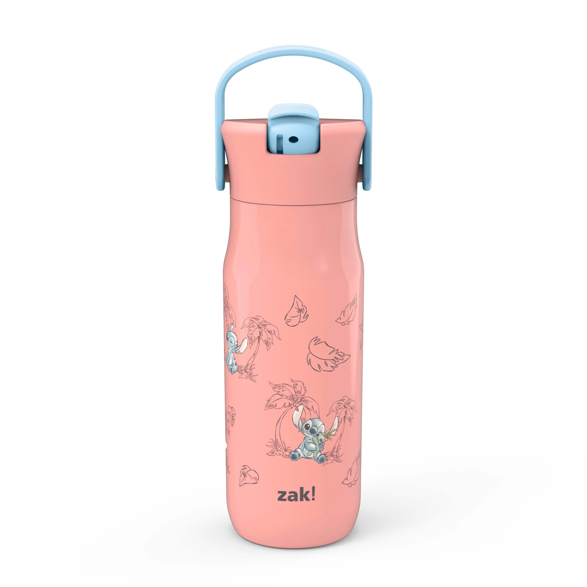 Disney Lilo and Stitch Harmony Recycled Stainless Steel Kids Water Bottle with Straw Spout, 20 ounces