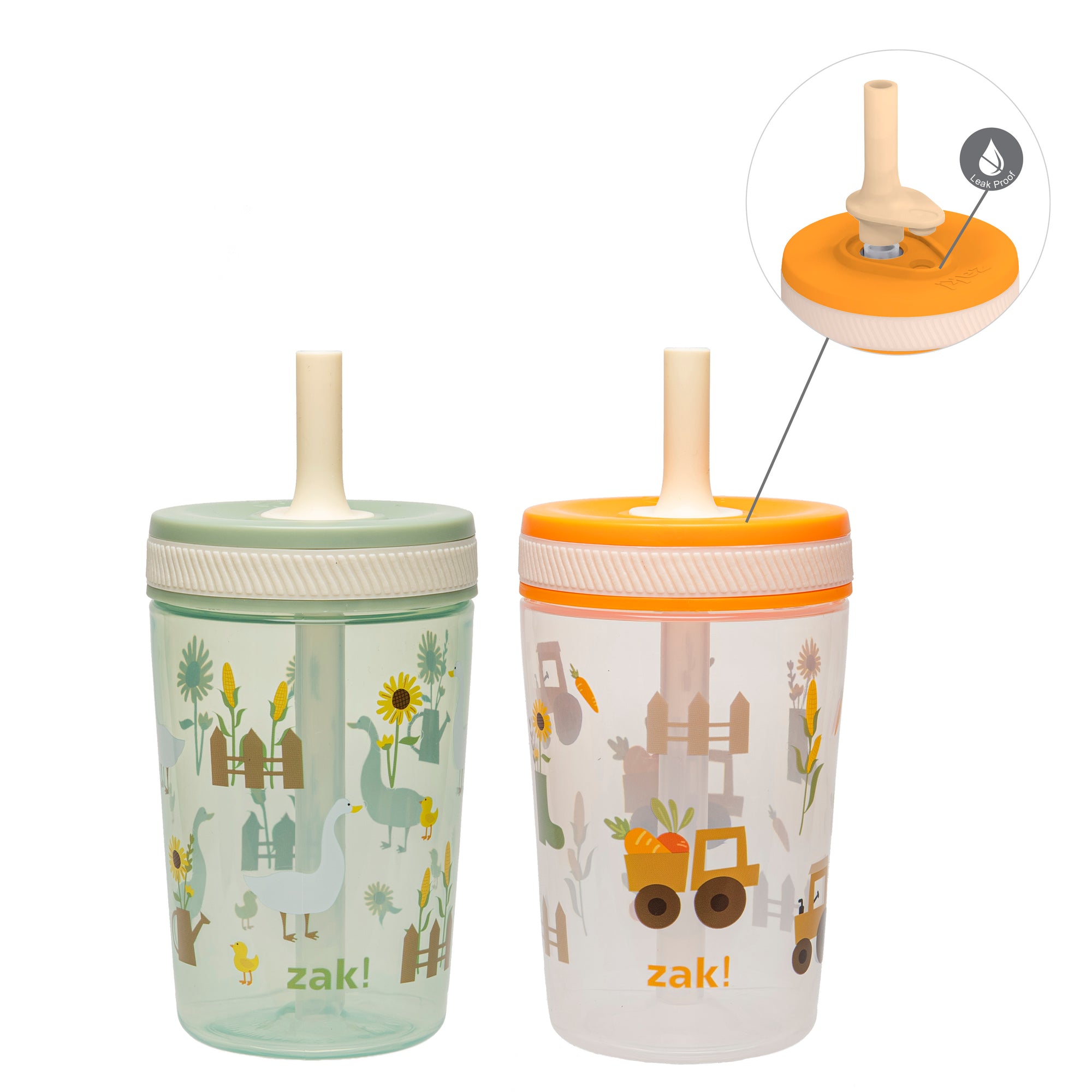 Silly Goose and Harvest Kelso Kids Leak Proof Tumbler with Lid and Straw - 15 Ounces