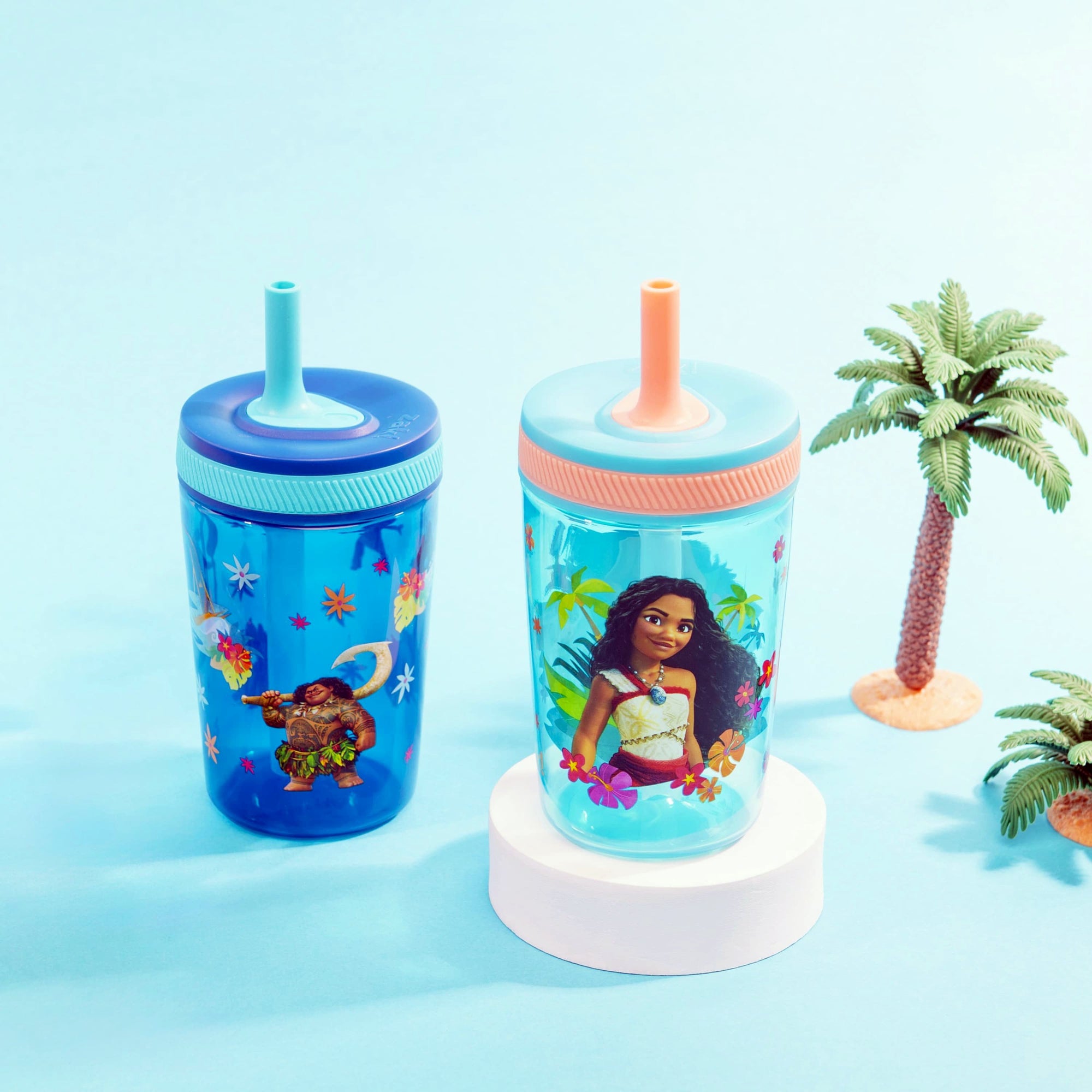 Disney Moana Kelso Kids Leak Proof Tumbler with Lid and Straw - 15 Ounces