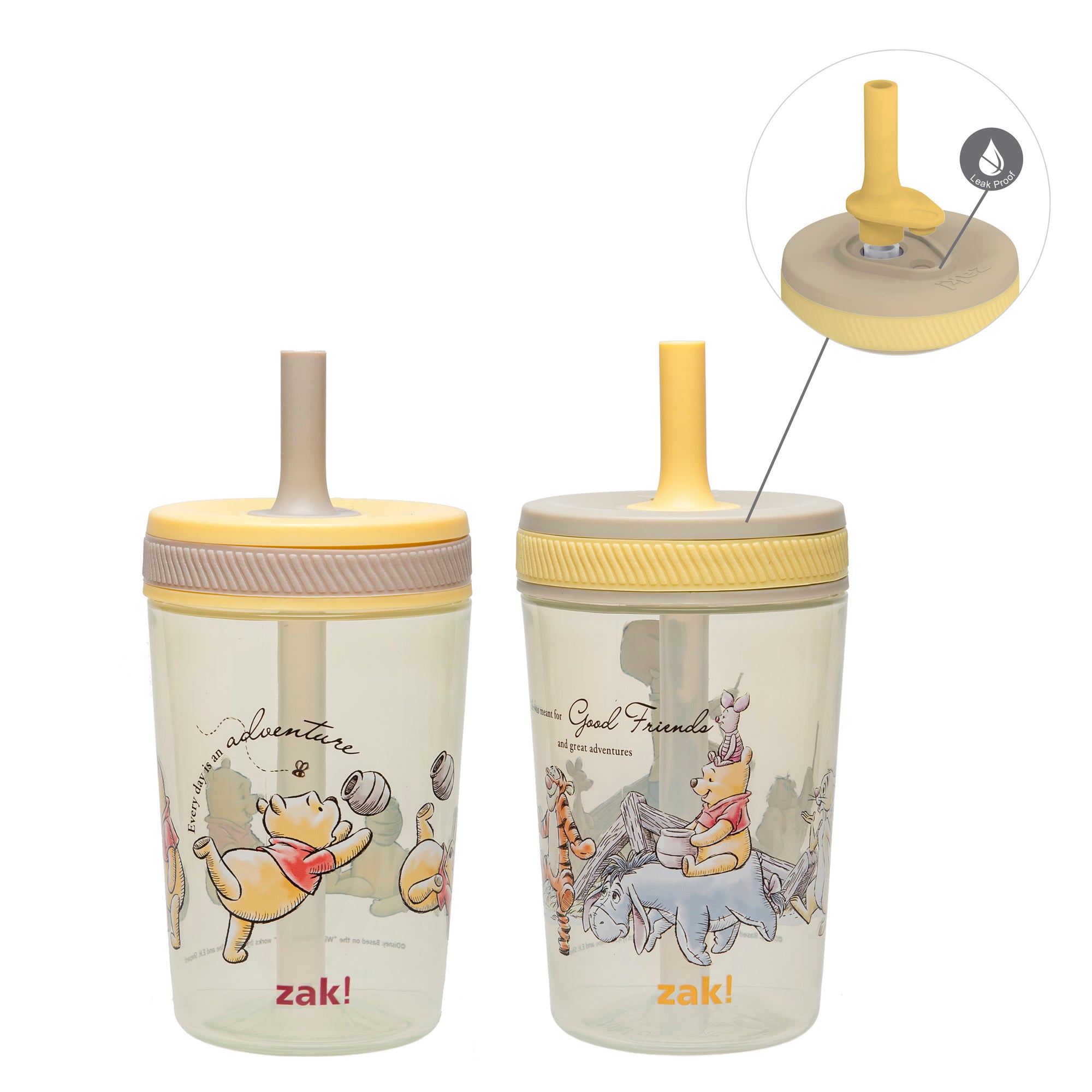 Winnie the Pooh Kelso Kids Leak Proof Tumbler with Lid and Straw - 15 Ounces