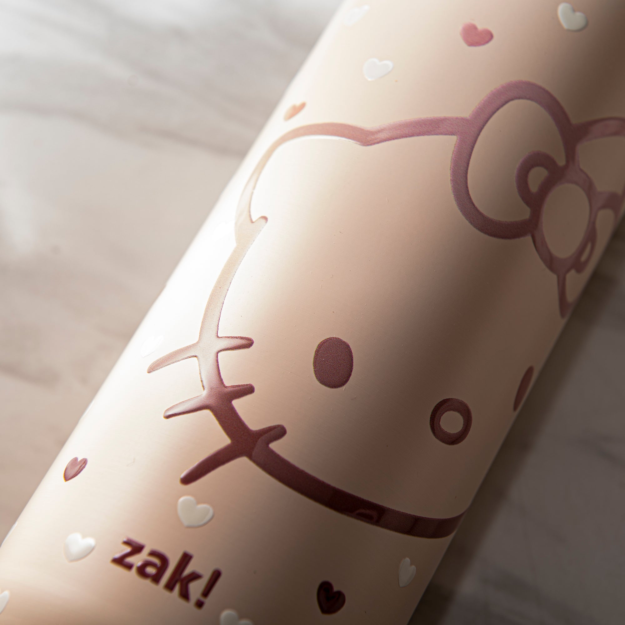 Harmony Stainless Steel Insulated Water Bottle with Flip-Up Straw Spout - Hello Kitty, 32 ounces