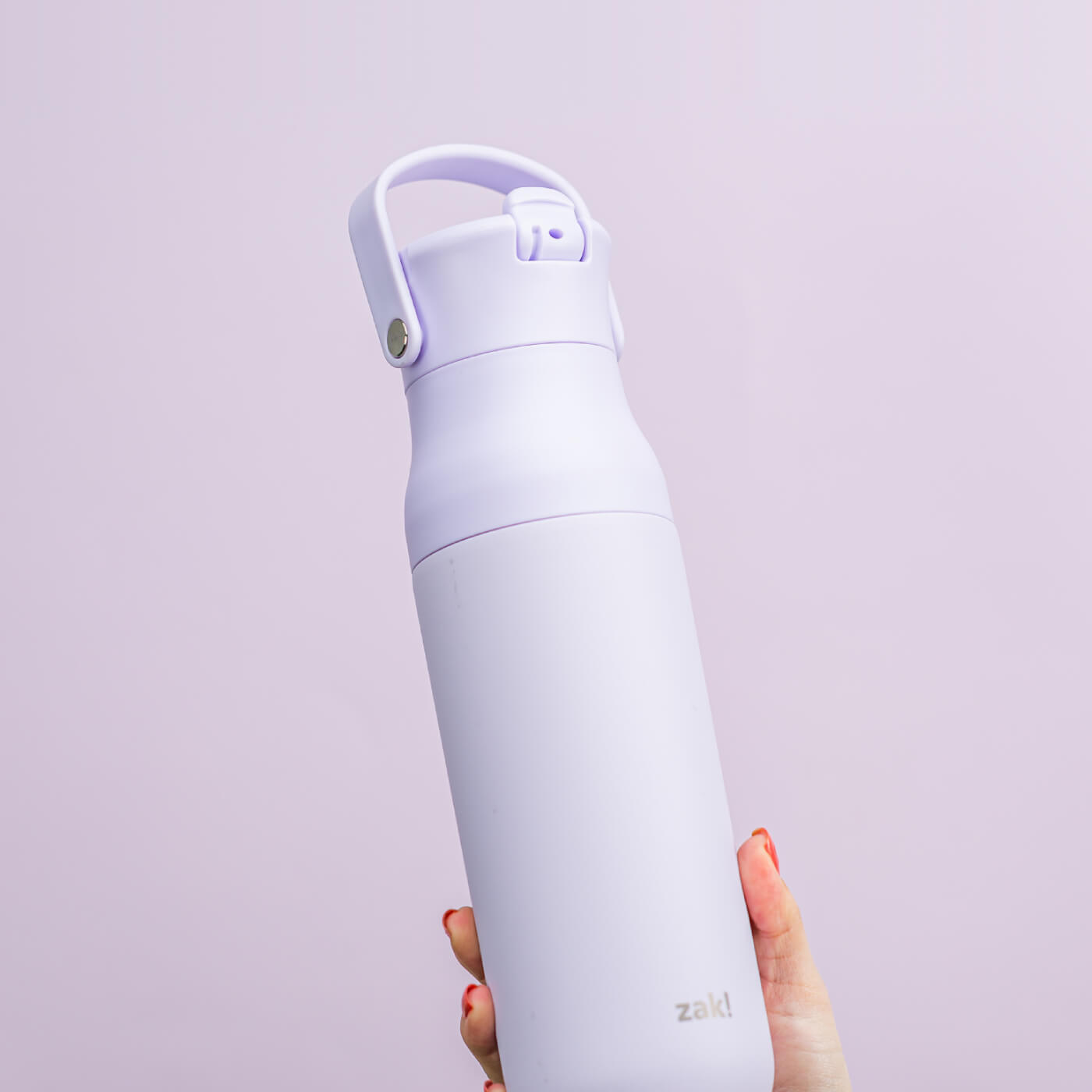 Zak Designs Harmony Water Bottle in stylish Smoky Lilac color