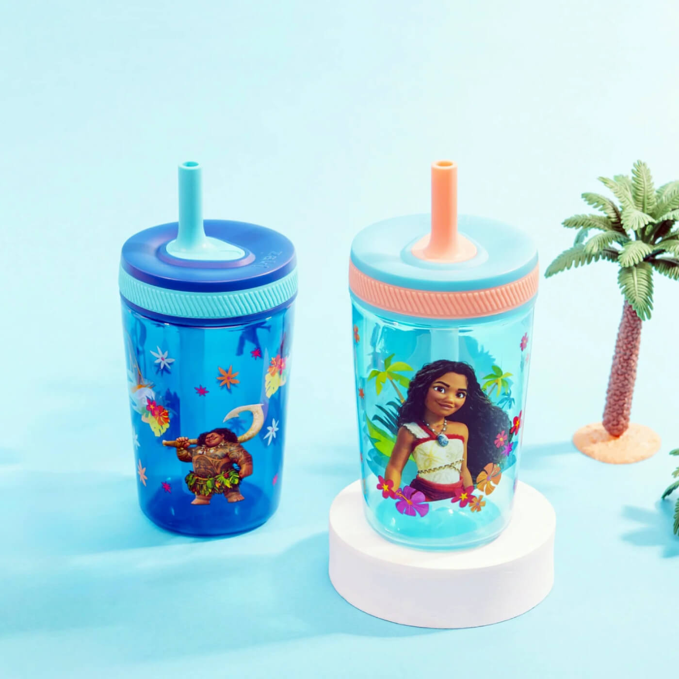 Zak Designs Disney Moana Kids Straw Tumbler