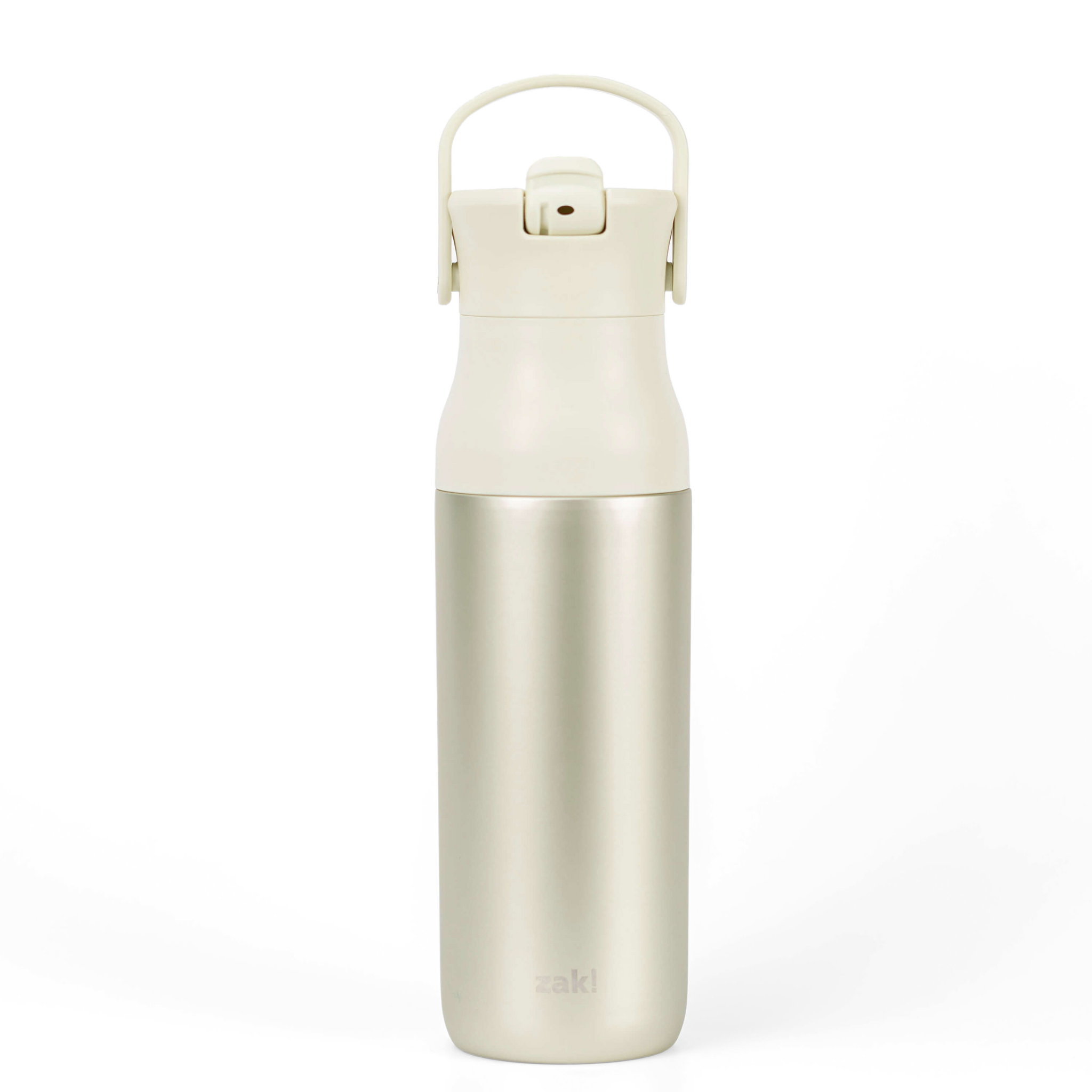 Gold Initial Tall Water Bottle with Straw