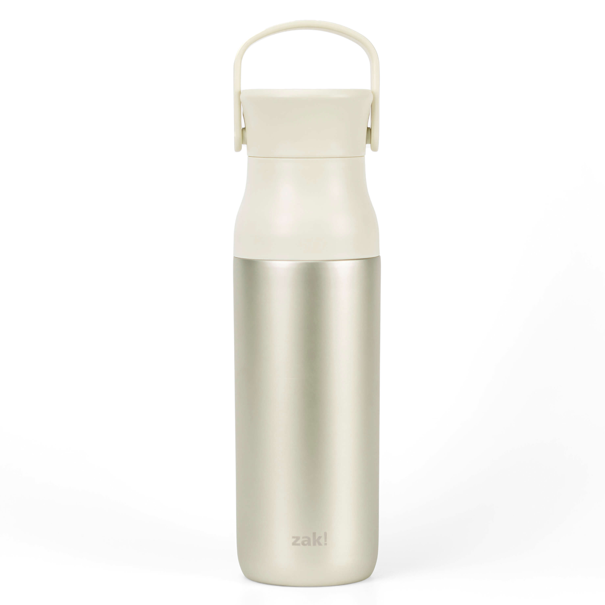 Zak Designs 24 Ounce Antimicrobial Stainless Steel Water Bottle, Charcoal