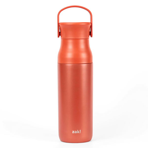 Zak Designs 32oz Recycled Stainless Steel Vacuum Insulated Chug Water Bottle - Sienna