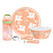 Unicorn Melamine Kids Dinnerware Set with Water Bottle