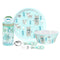 Forest Friends Melamine Kids Dinnerware Set with Water Bottle