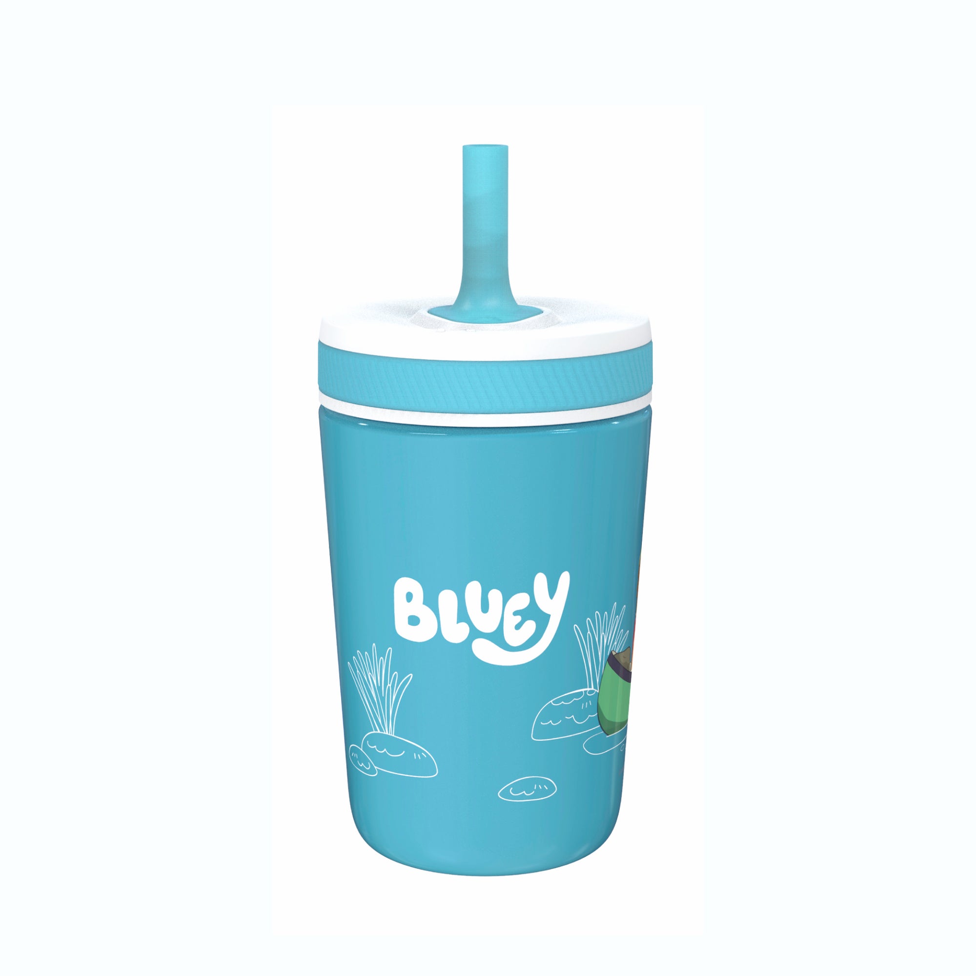 Kelso Kids Insulated Straw Tumbler - Bluey, 12 Ounces