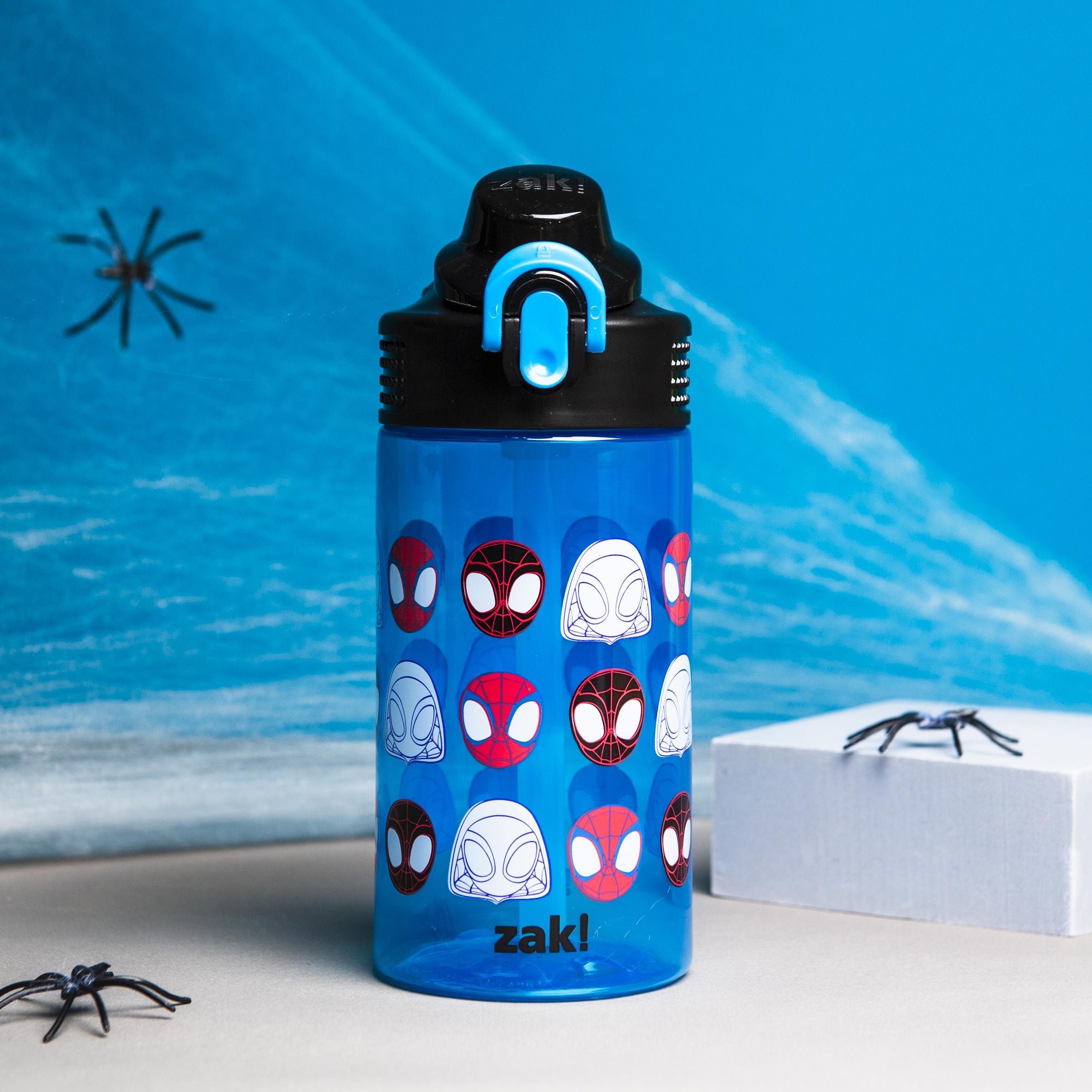 Sage Kids Covered Spout Water Bottle - Spidey, 16 ounces