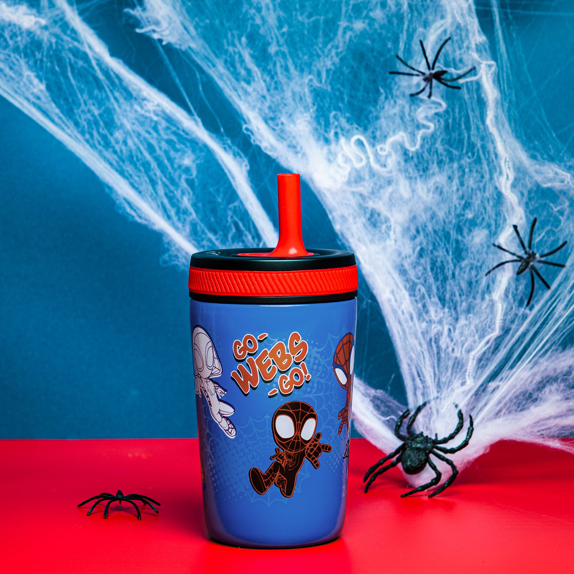 Kelso Kids Insulated Straw Tumbler - Spidey, 12 Ounces