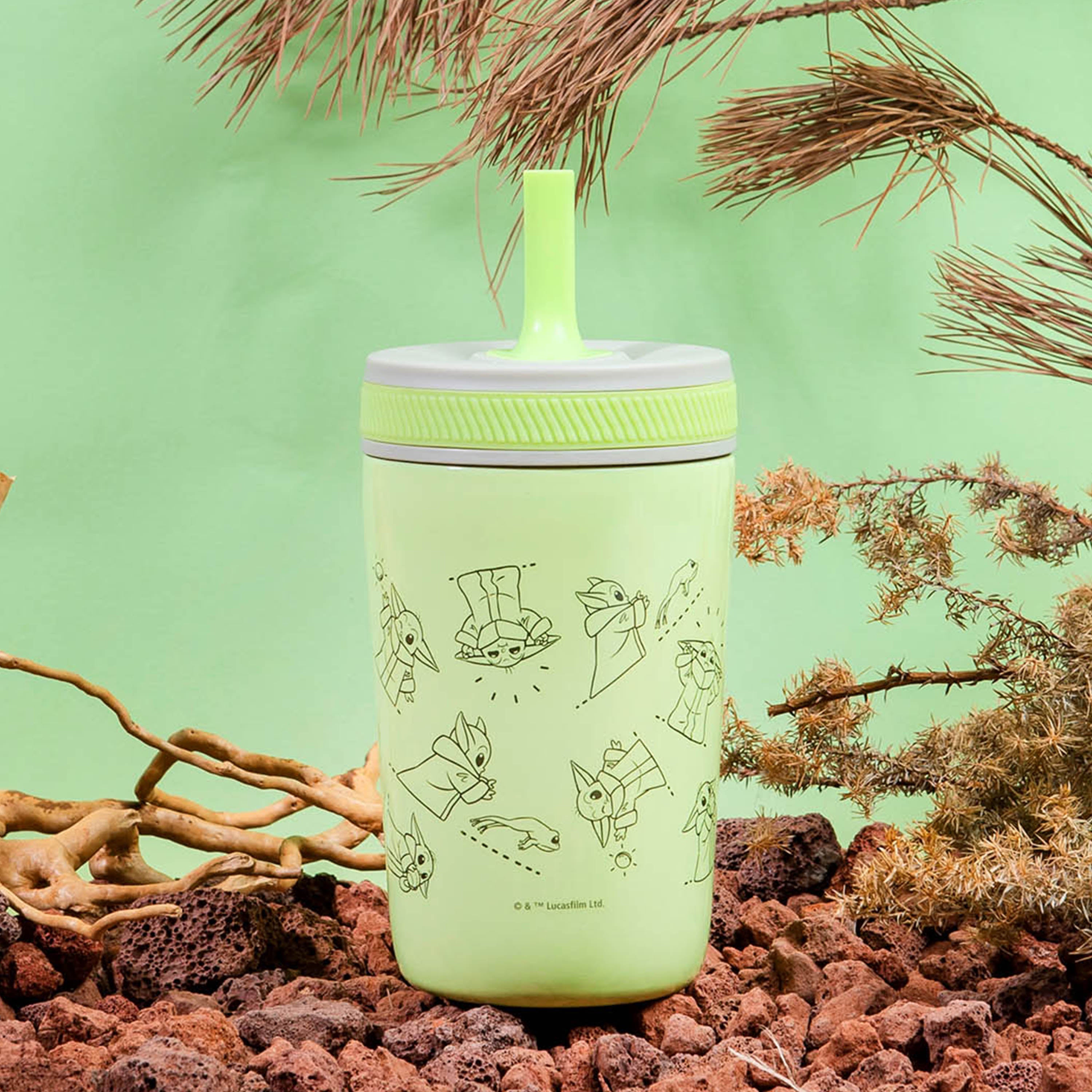 Funky Star Wars The Child Baby Yoda 16 oz. Sports Tumbler with Lid and Straw