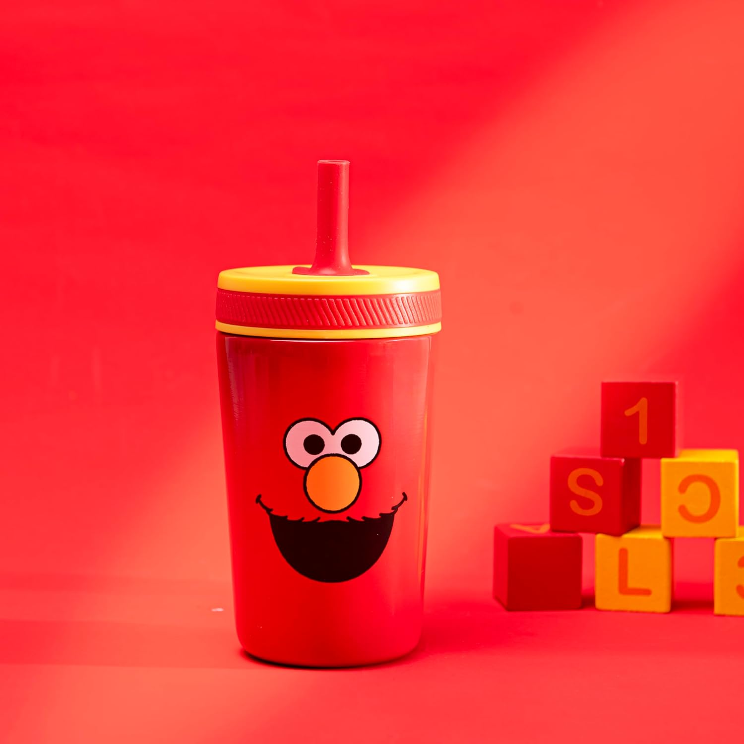 Kelso Kids Insulated Straw Tumbler - Elmo, 12 Ounces