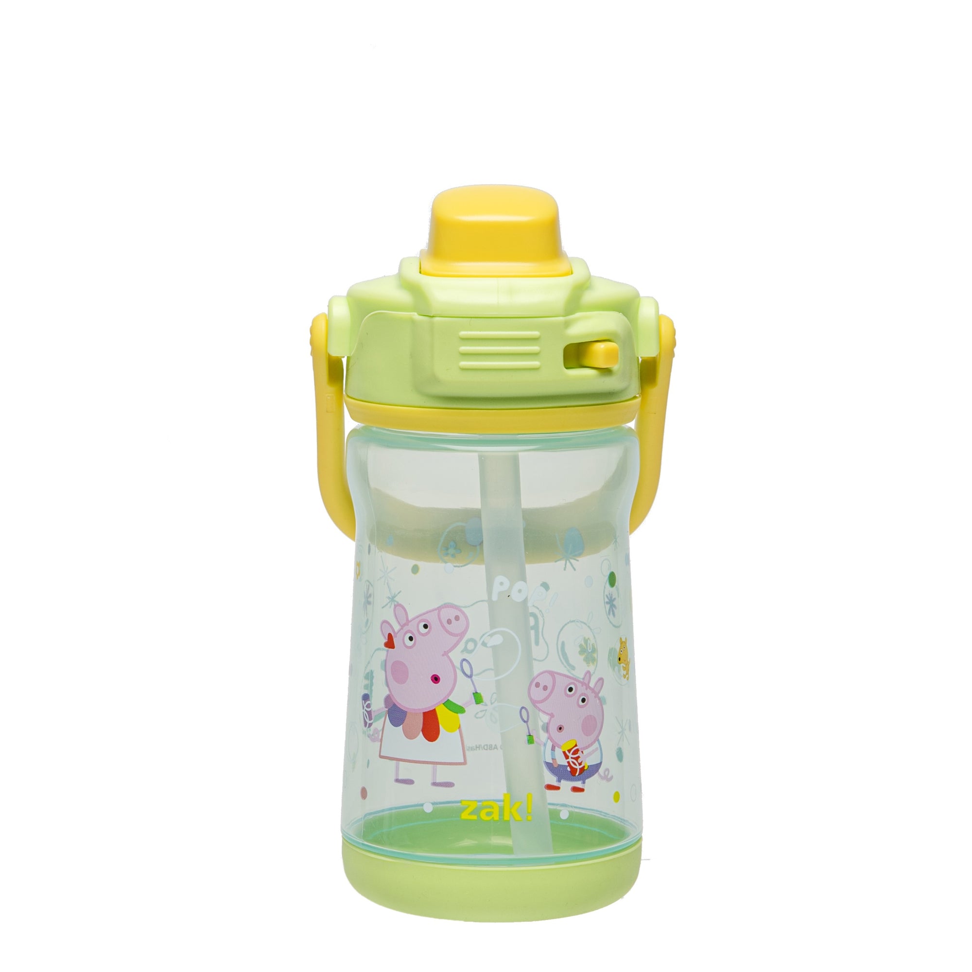 Kids Water Bottle with Lid Lock and Soft Spout - Peppa Pig, 12 ounces