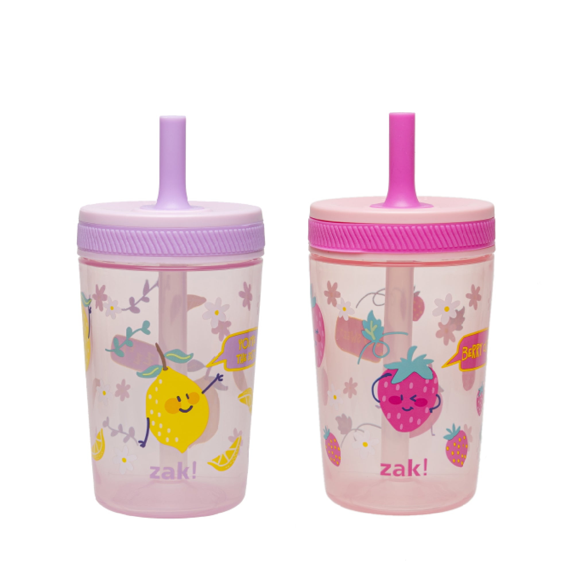 Sweet Berry and Lemon Zest Kelso Kids Leak Proof Tumbler with Lid and Straw - 15 Ounces