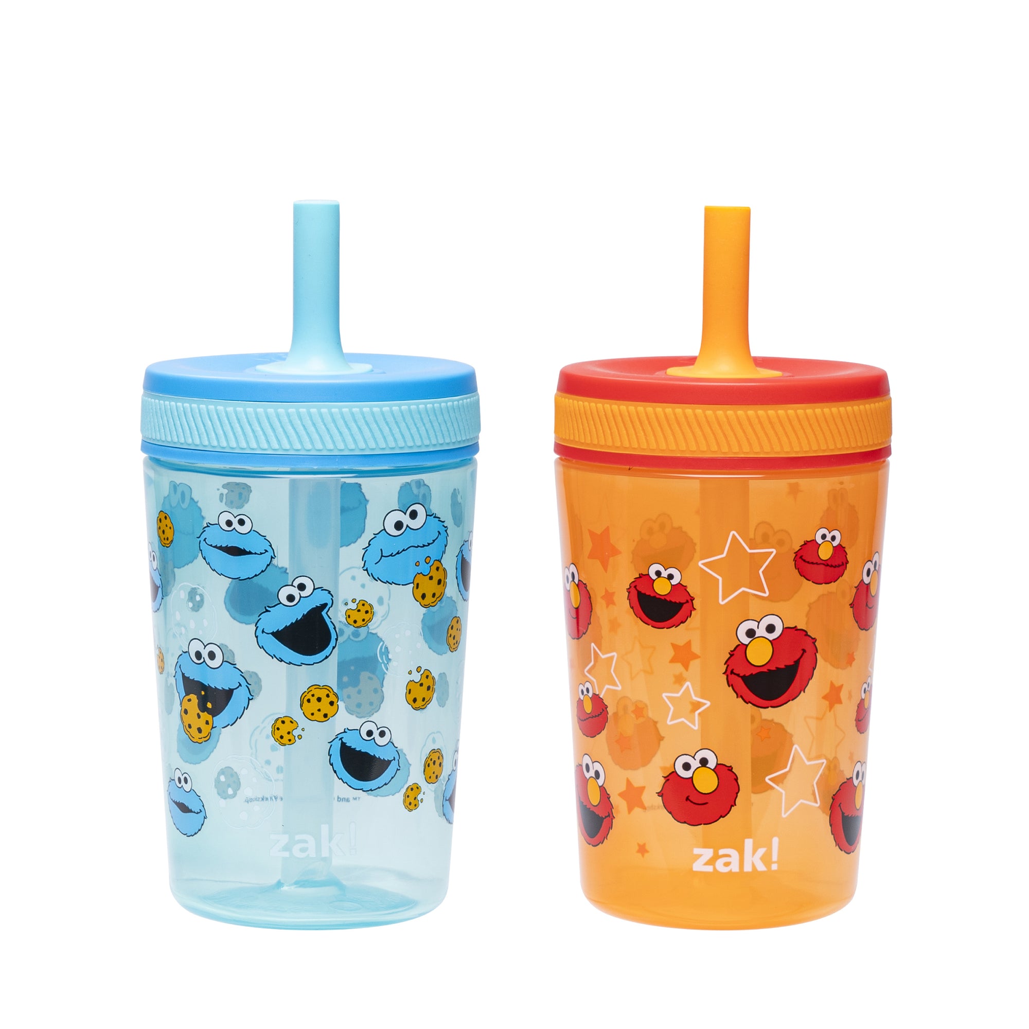 Sesame Street Kelso Kids Leak Proof Tumbler with Lid and Straw - 15 Ounces