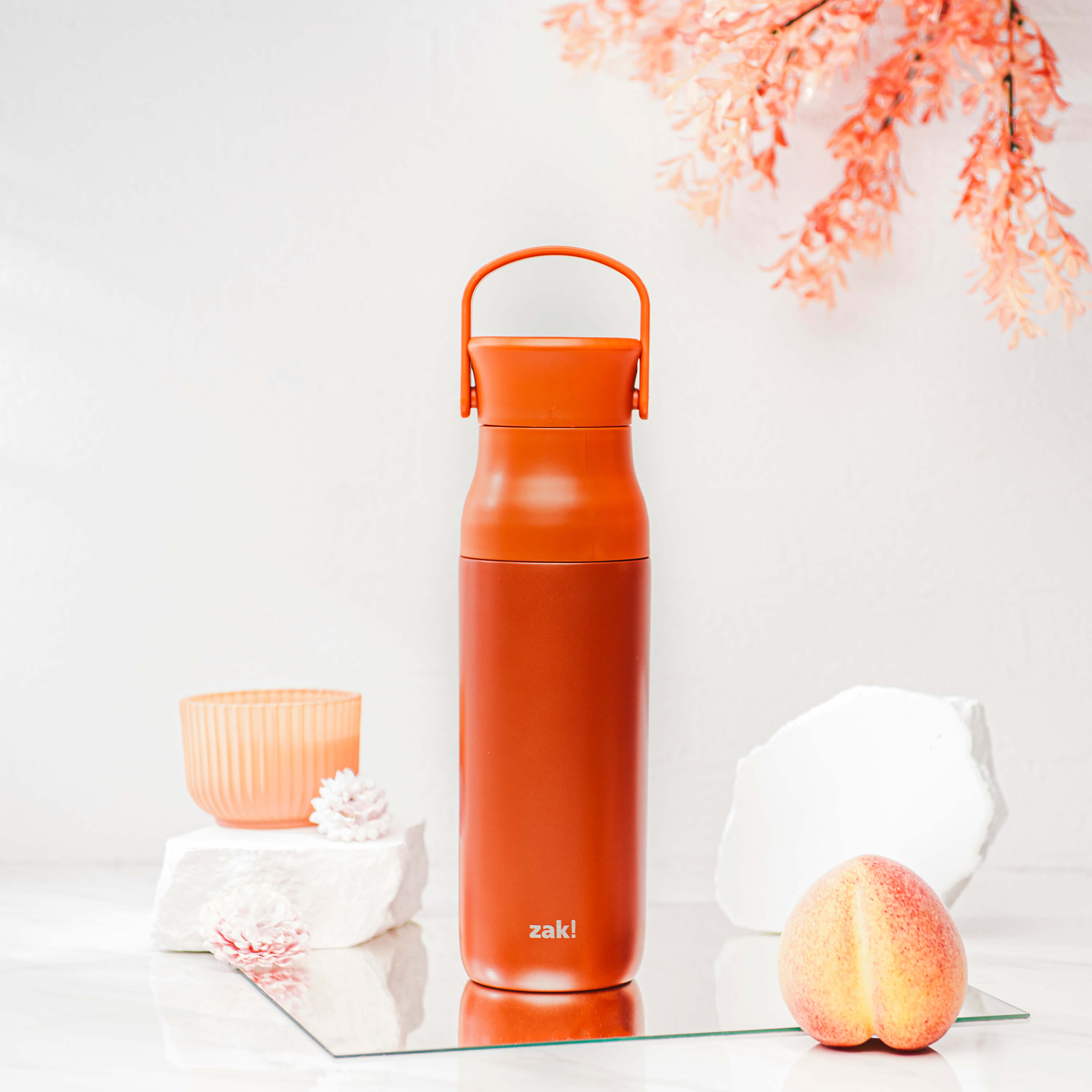 Water Bottle with Straw, Handle, and Chug Lid Vacuum Insulated
