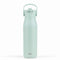 Harmony Recycled Stainless Steel Insulated Water Bottle with Flip-Up Straw Spout - Icicle, 32 ounces