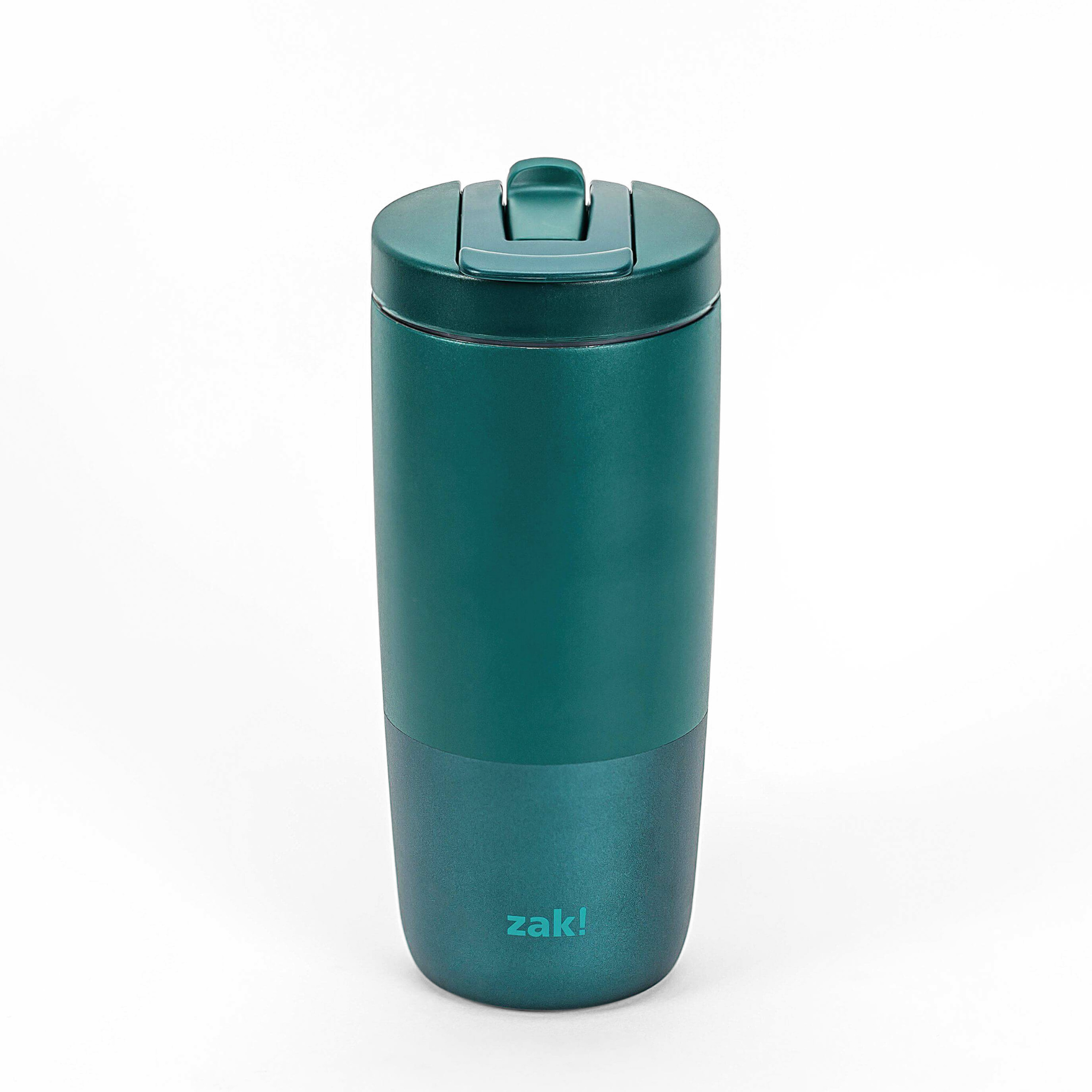 Zak Designs 20oz Stainless Steel Insulated Travel Tumbler with 2-in-1 Lid  for Hot & Cold - Jade