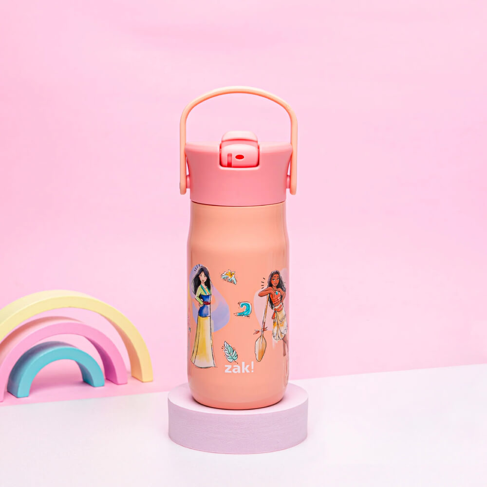 Zak Kids Stainless Steel Water Bottle - Disney Princess