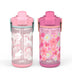 Beacon 2-Piece Kids Water Bottle Set with Covered Spout - Unicorn and Flower Power, 16 Ounces