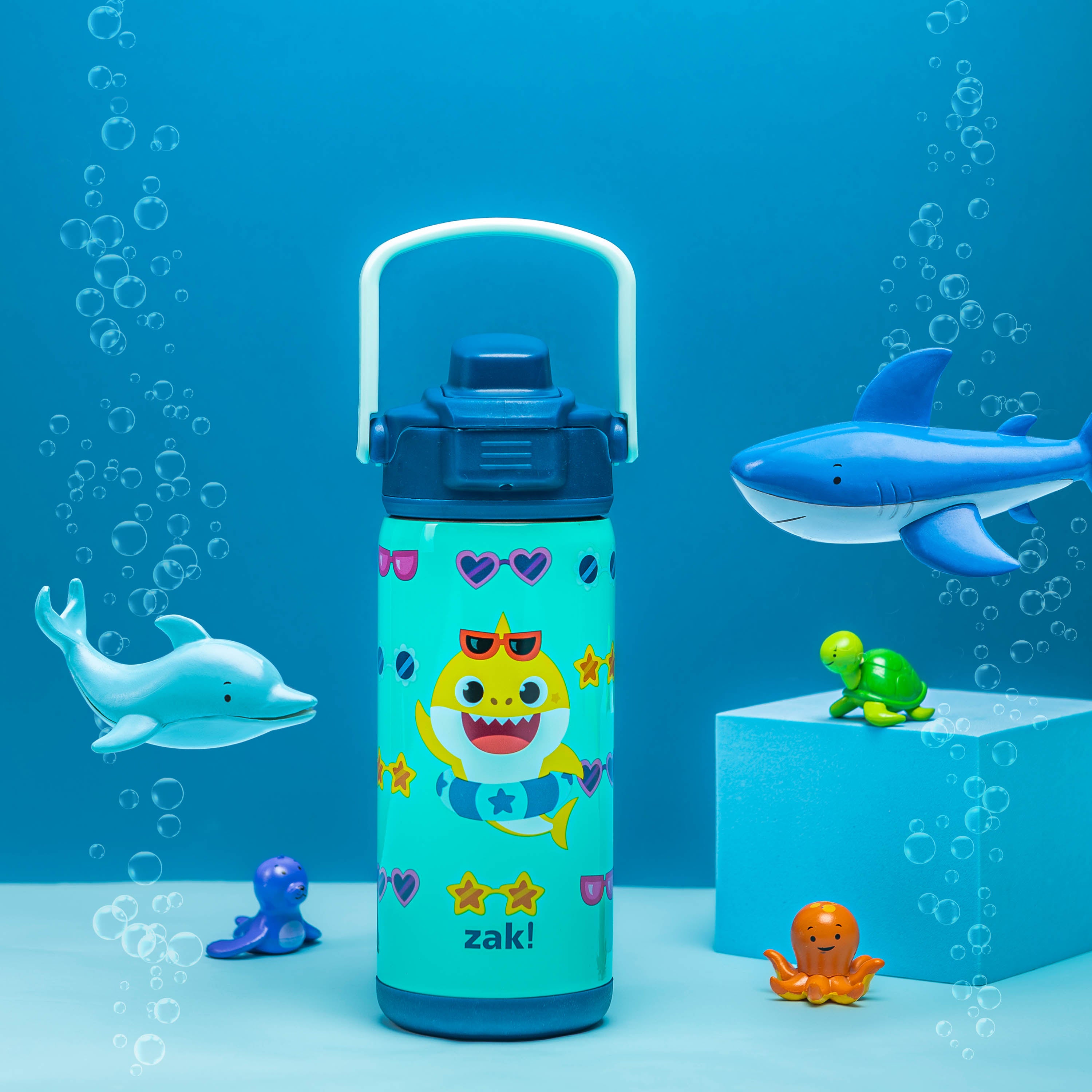 Horizon Group USA Baby Shark Create Your Own Water Bottle Color