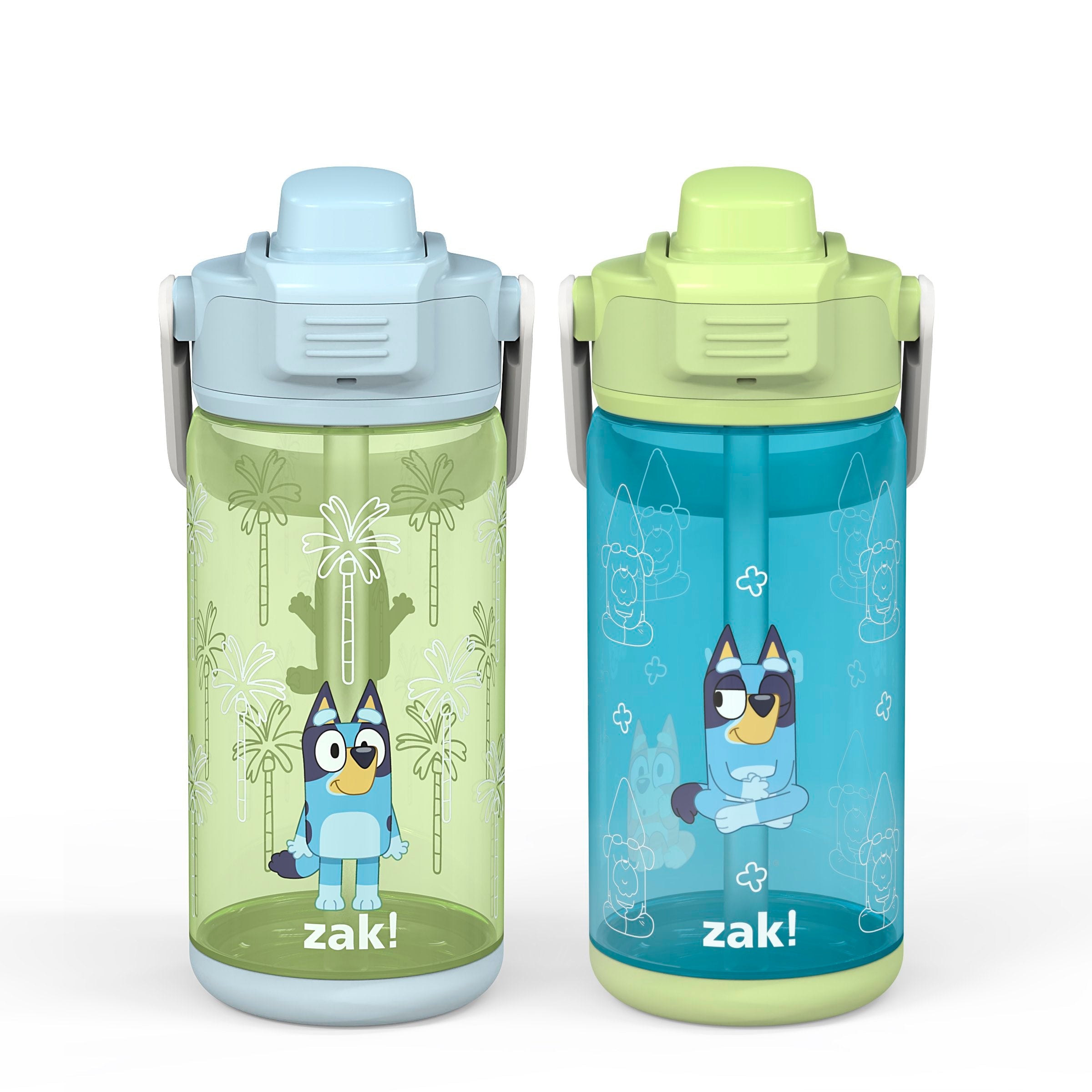 15.5-Oz Zak Designs Kids' Stainless Steel Water Bottle w/ Built-In
