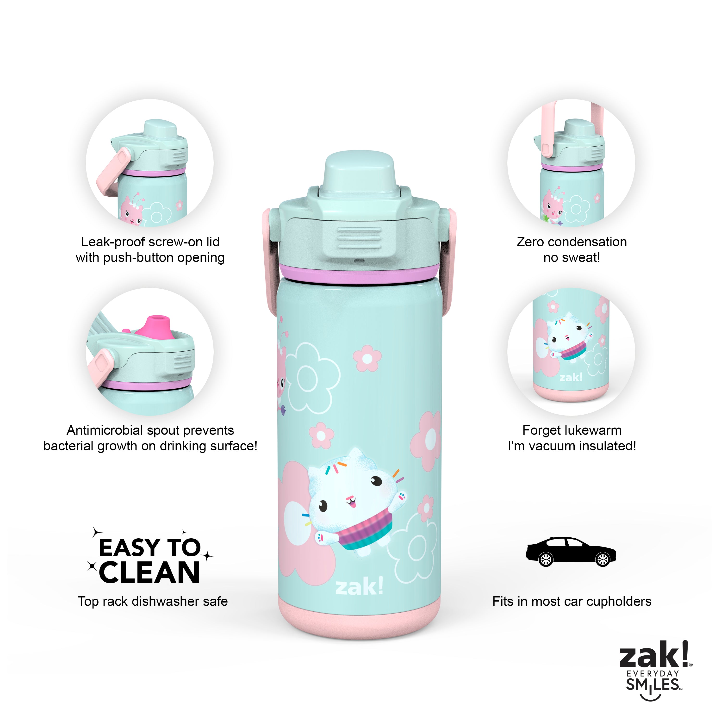 Beacon 14 oz. Insulated Kids Water Bottle from zak! designs 