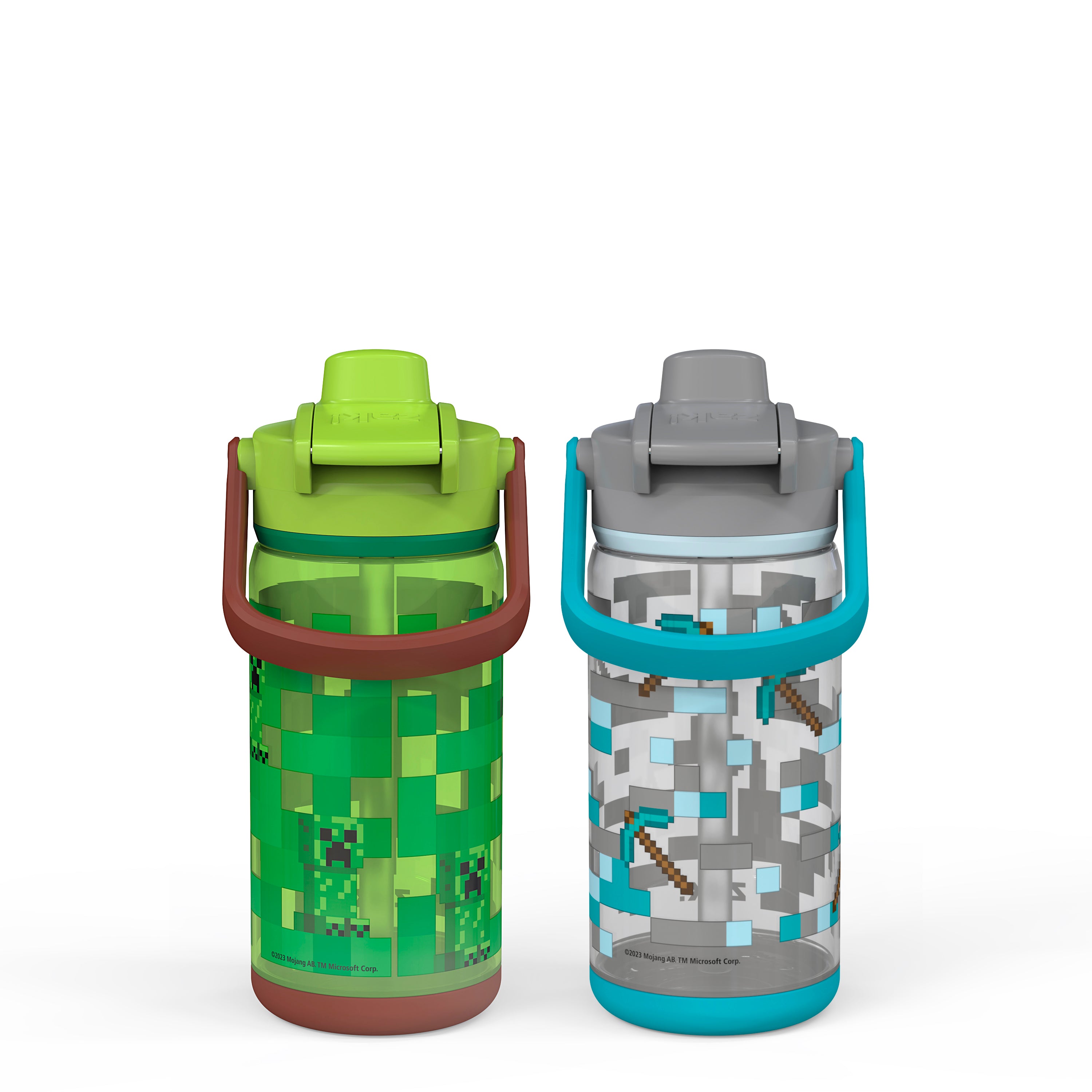 18oz 2pk Plastic Dino and Camping Valiant Water Bottles - Zak Designs