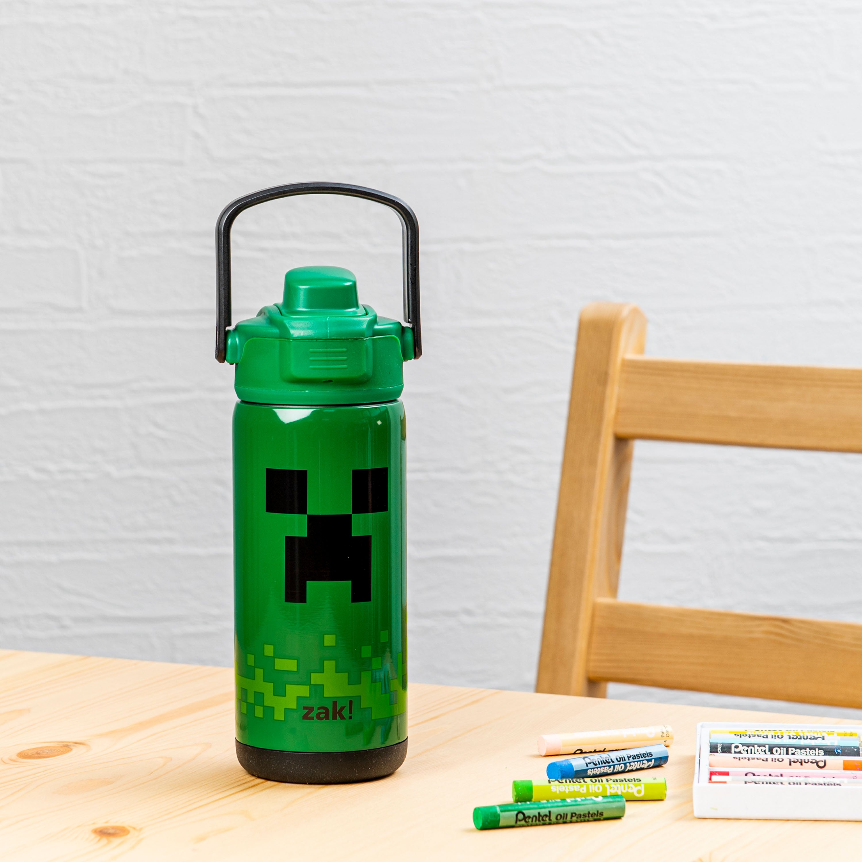 Custom Minecraft Creeper Stainless Steel Water Bottle By Cm-arts -  Artistshot