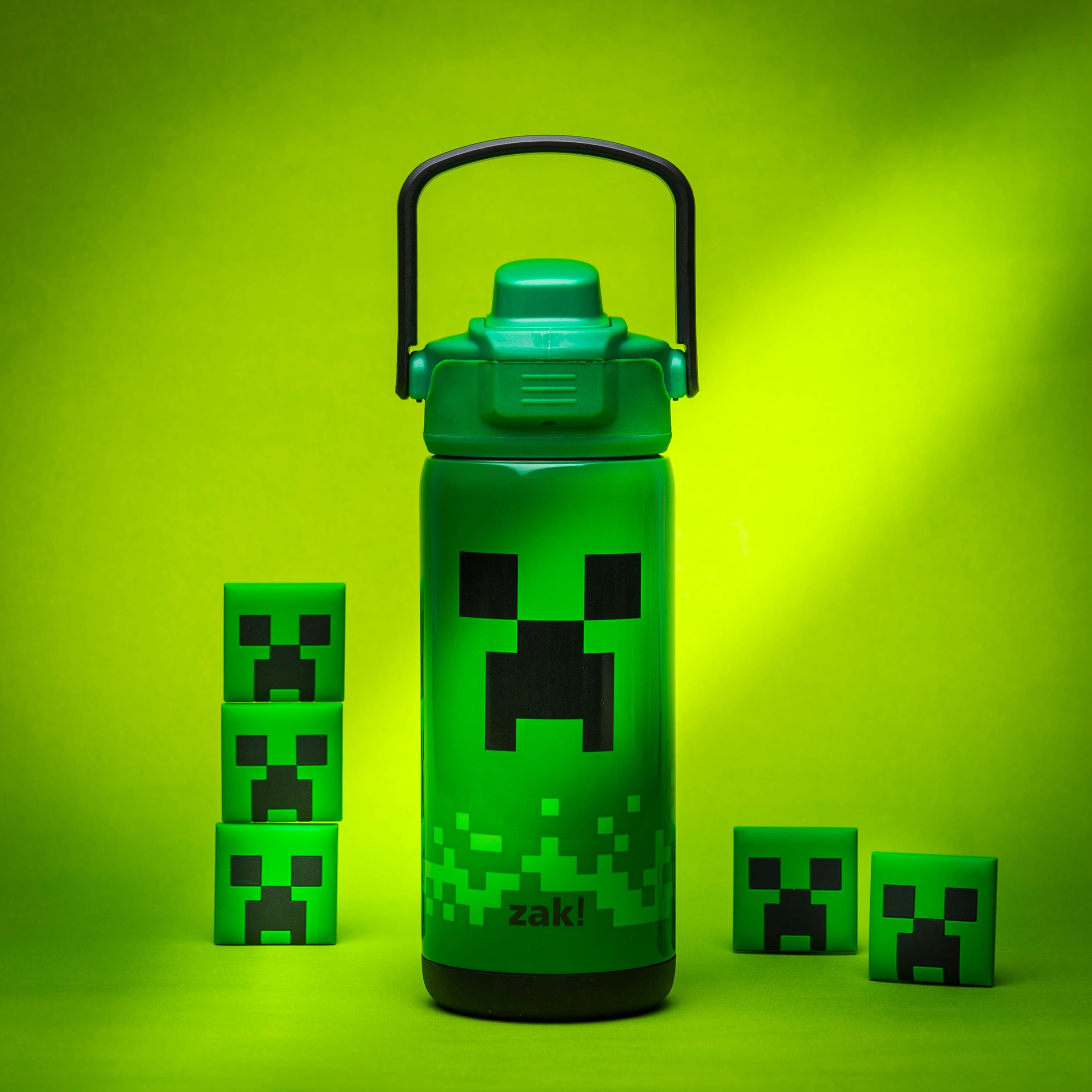 Zak Designs Minecraft 19oz Stainless Steel Double Wall Water Bottle - Zak  Designs