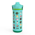 Minecraft Creeper Beacon Stainless Steel Insulated Kids Water Bottle with Covered Spout, 20 Ounces