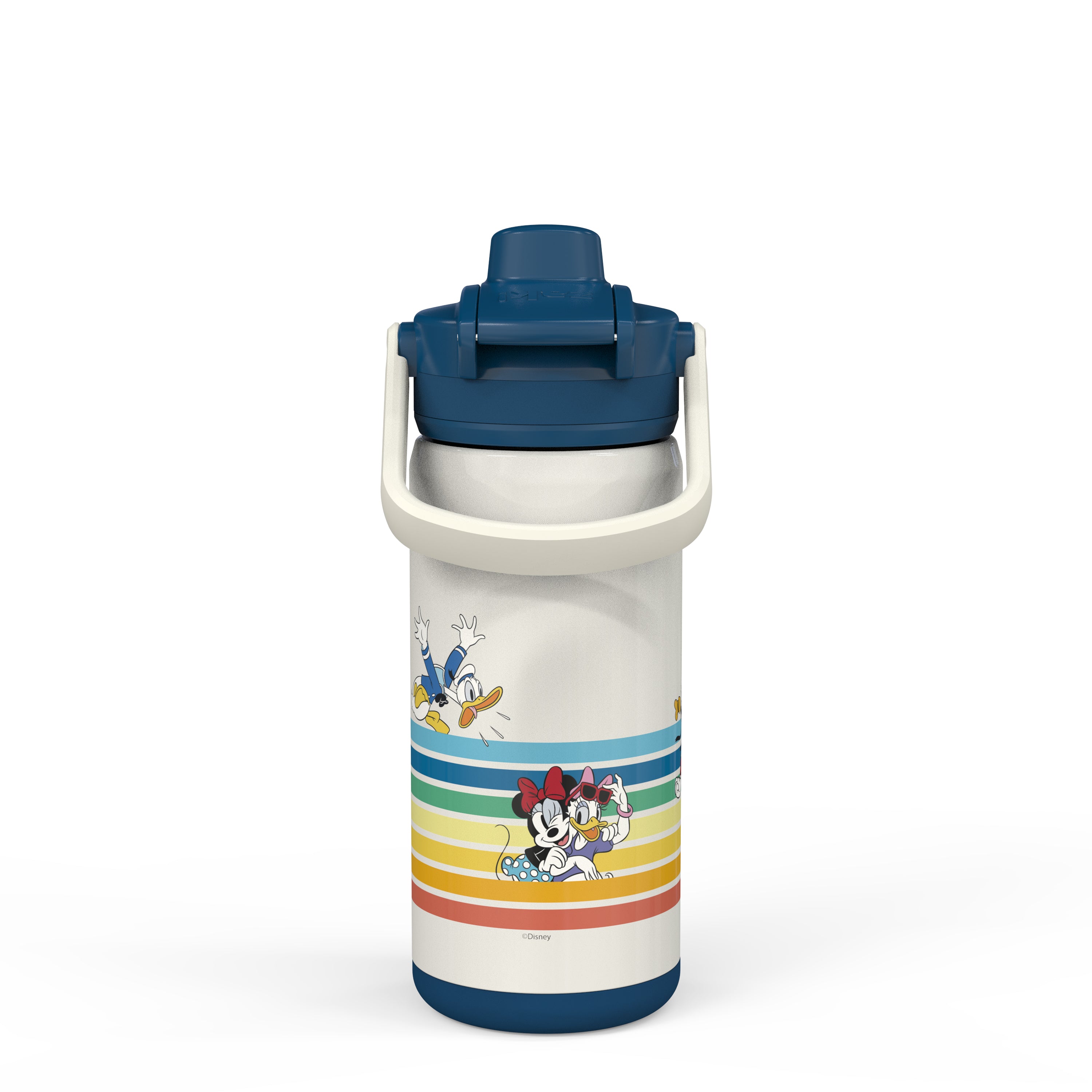 Disney Water Bottle With Clip - Stainless Steel Mickey Mouse