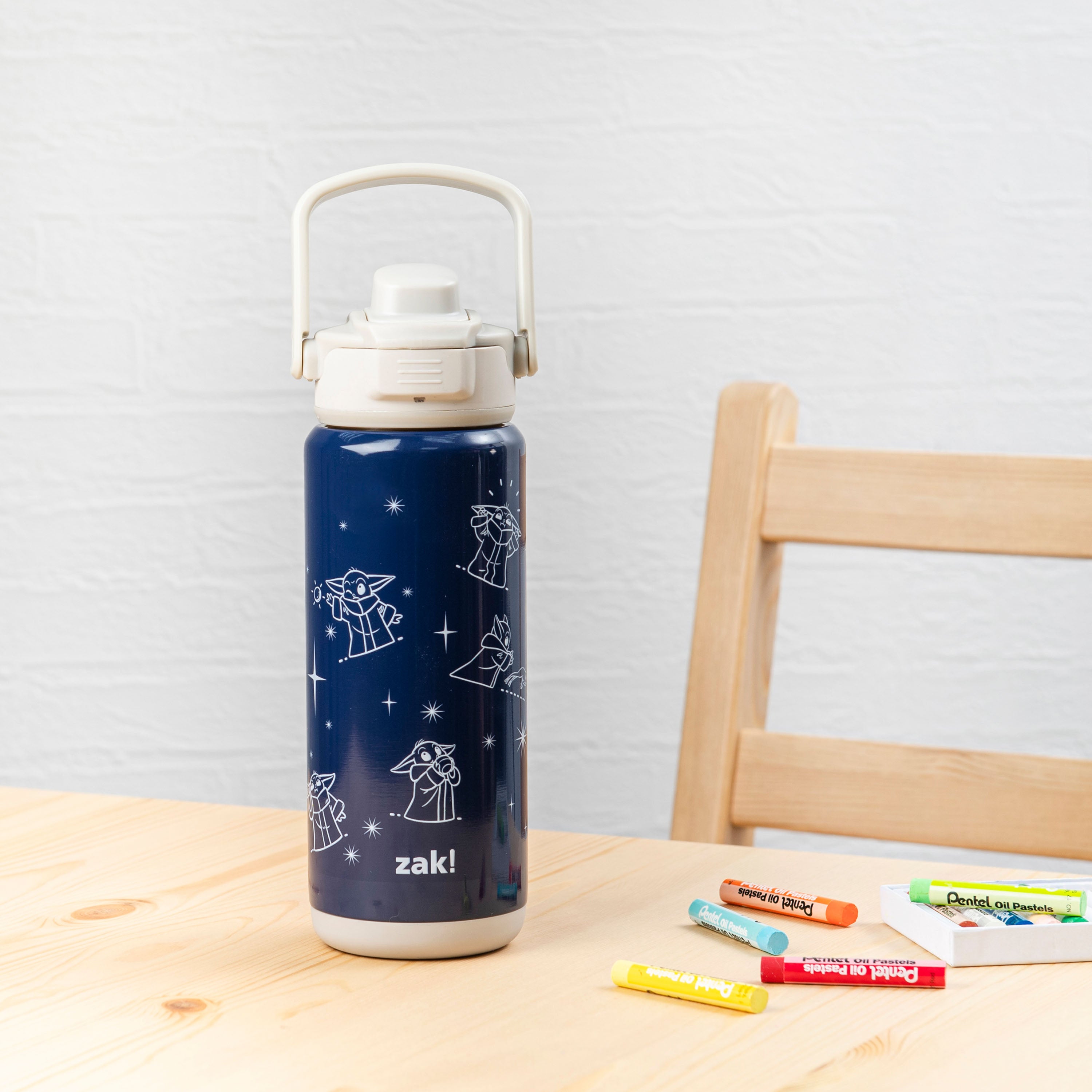 Thermos Kids Plastic Water Bottle with Spout, Princess, 16 Fluid Ounces