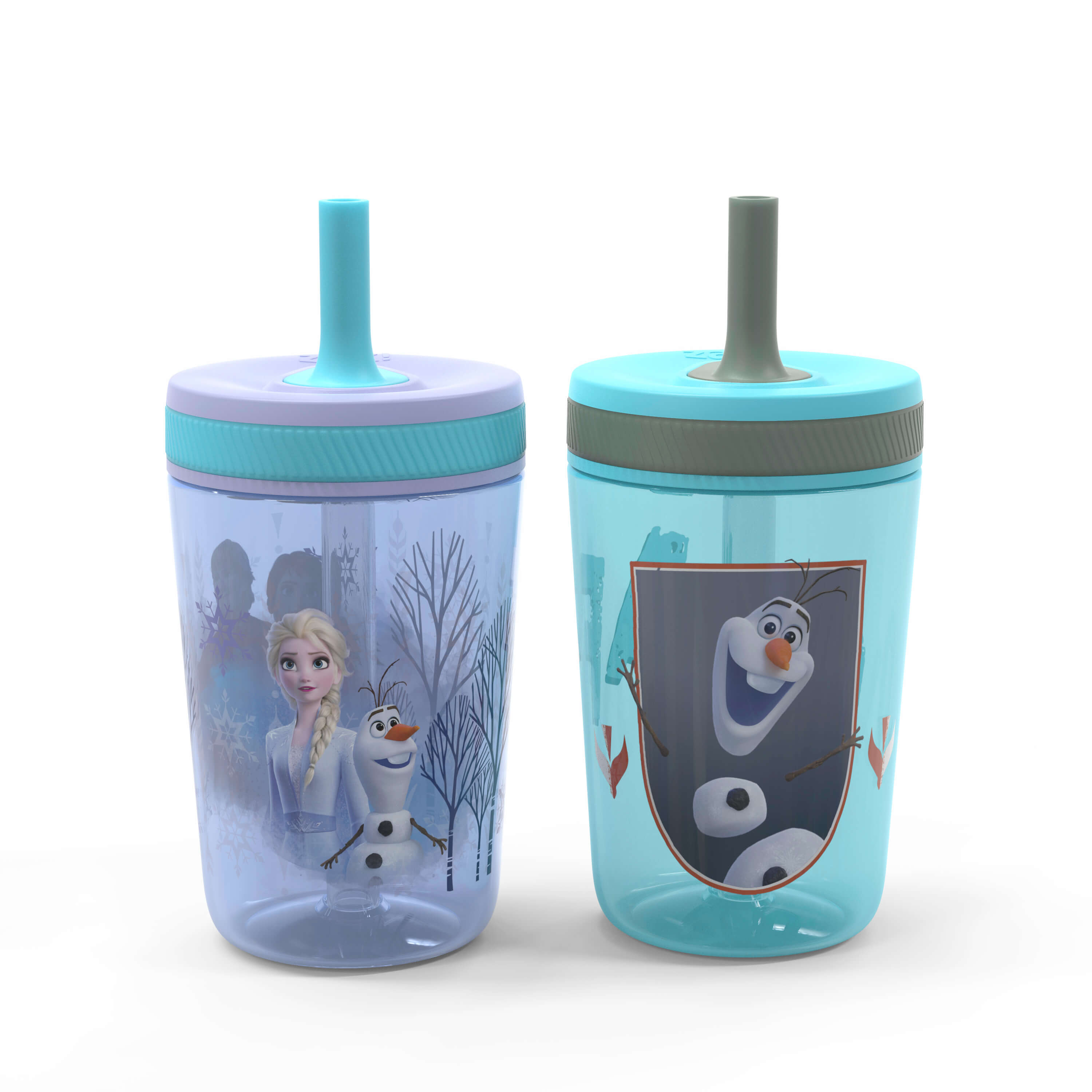 [3-Pack] Disney Frozen II Elsa 15oz Buddy Sip Tumbler Cup with Lid & Straw,  BPA-Free