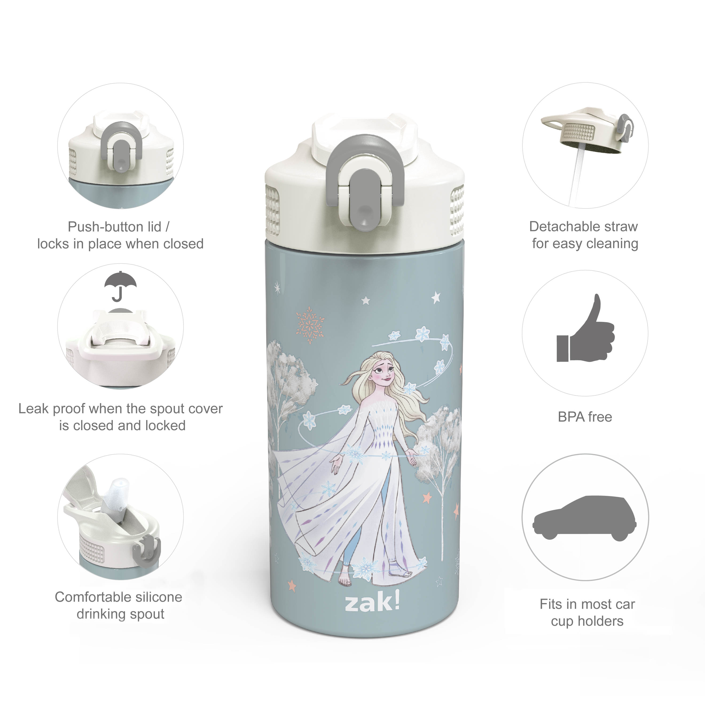 Disney Frozen Elsa Snowstorm 20 oz. Tritan Water Bottle