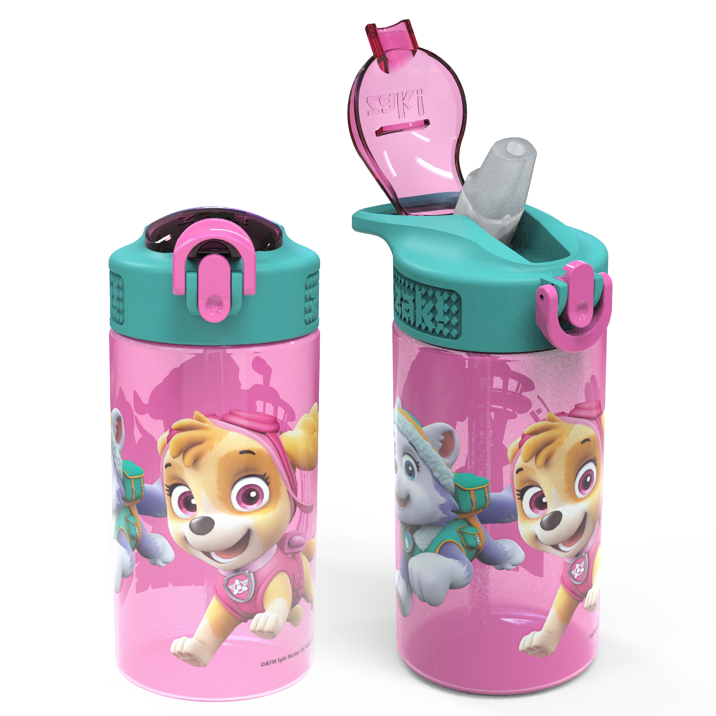 Zak Designs PAW Patrol Kelso Tumbler Set, Leak-Proof Screw-On Lid with  Straw, Bundle for Kids Includes Plastic and Stainless Steel Cups with