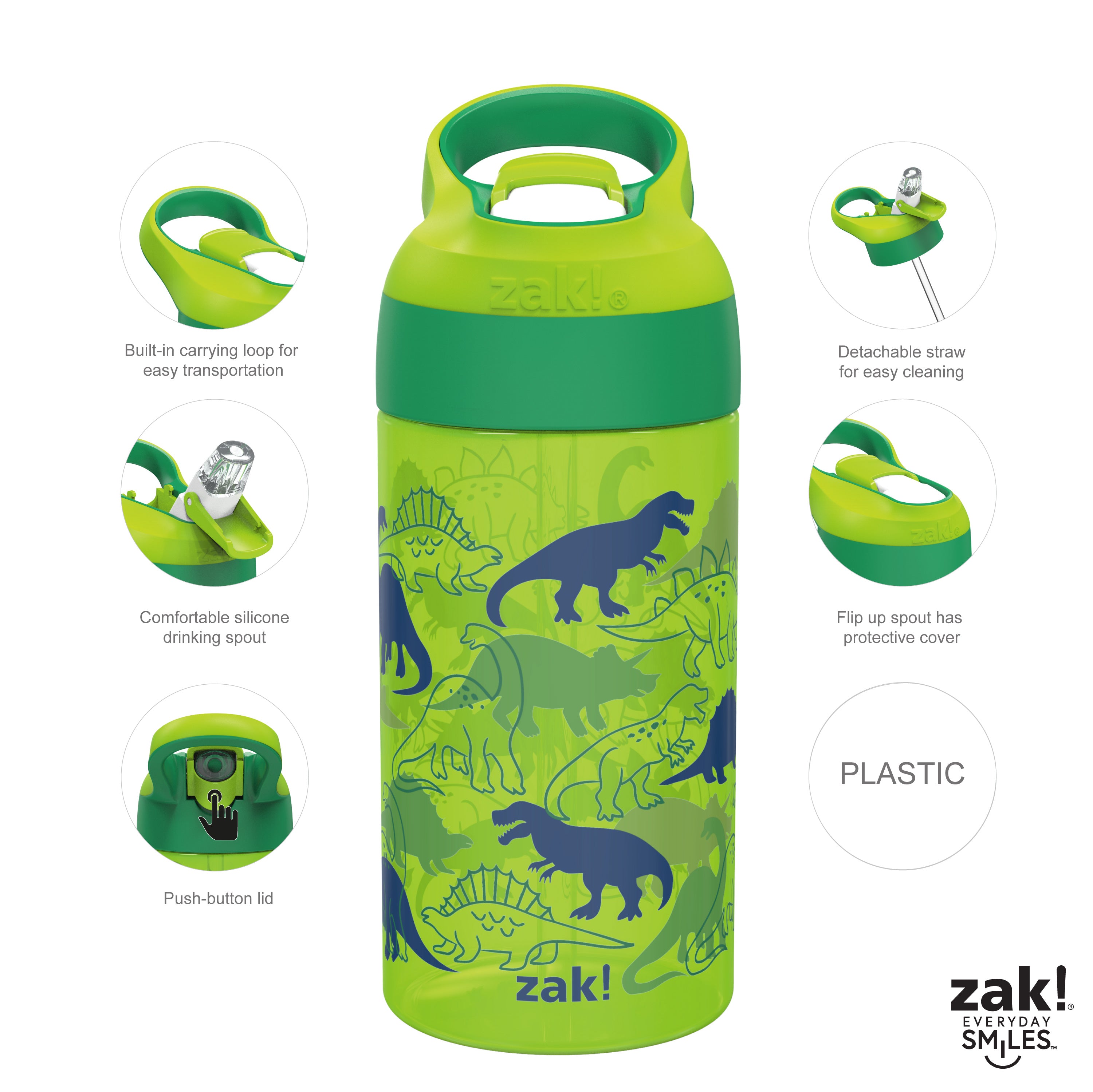 Replacement Straws Compatible with Zak 15 Oz Tumbler Cup-Zak Kids Water  Bottle S