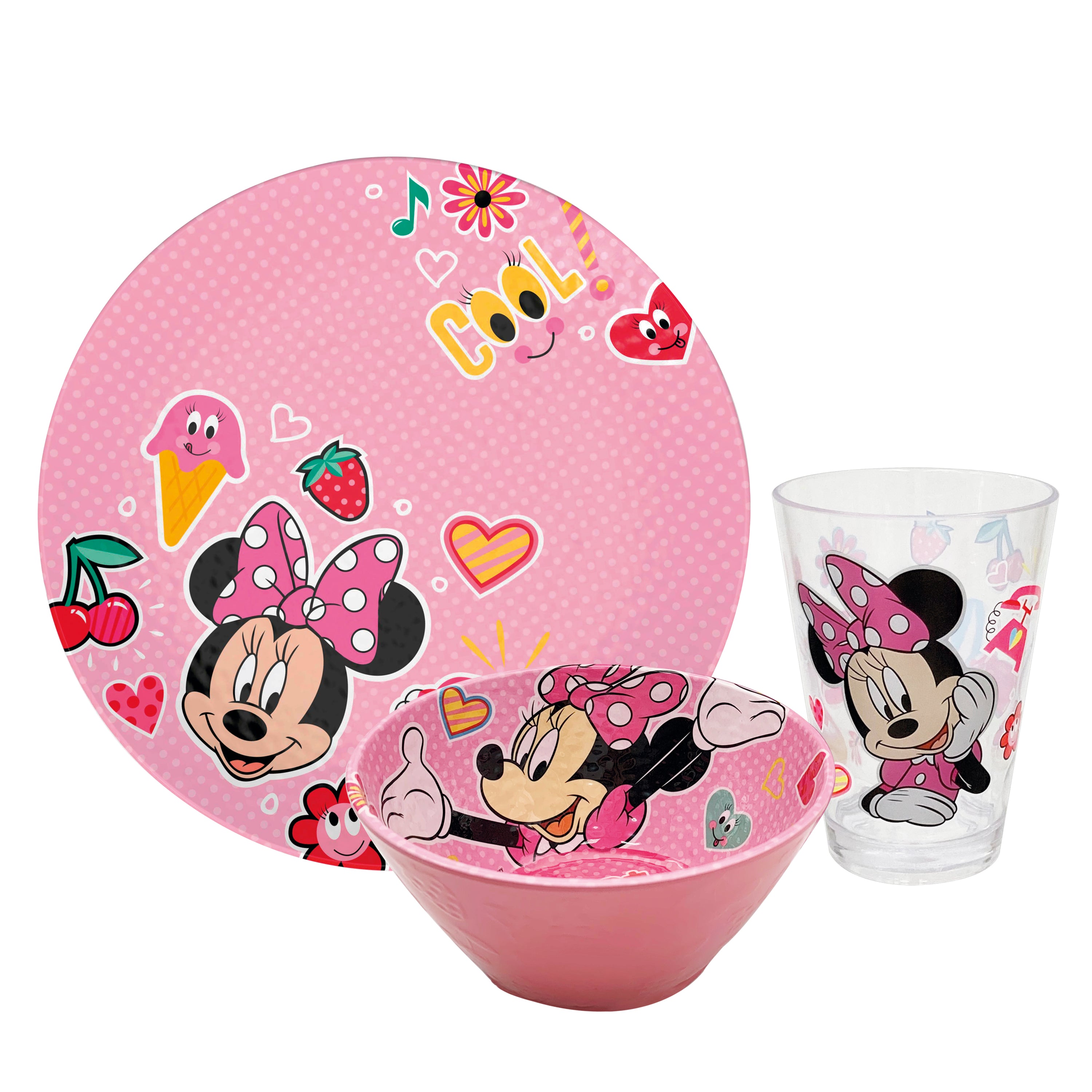 Zak Designs - Juego de vajilla infantil de Mickey Mouse de Disney incluye  plato, tazón, vaso y