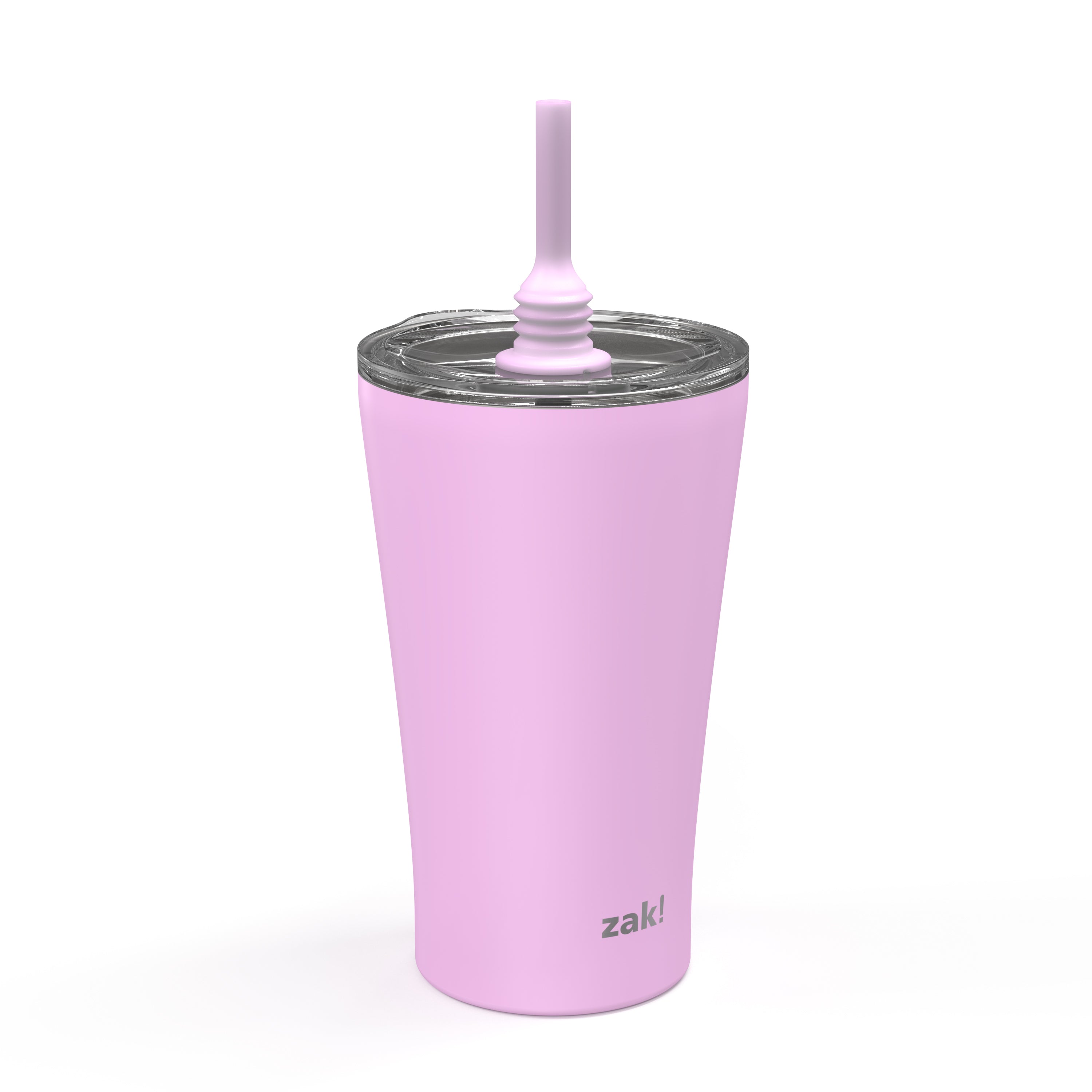 Spill Proof Tumbler Lid with Angled Stainless Steel Straw +
