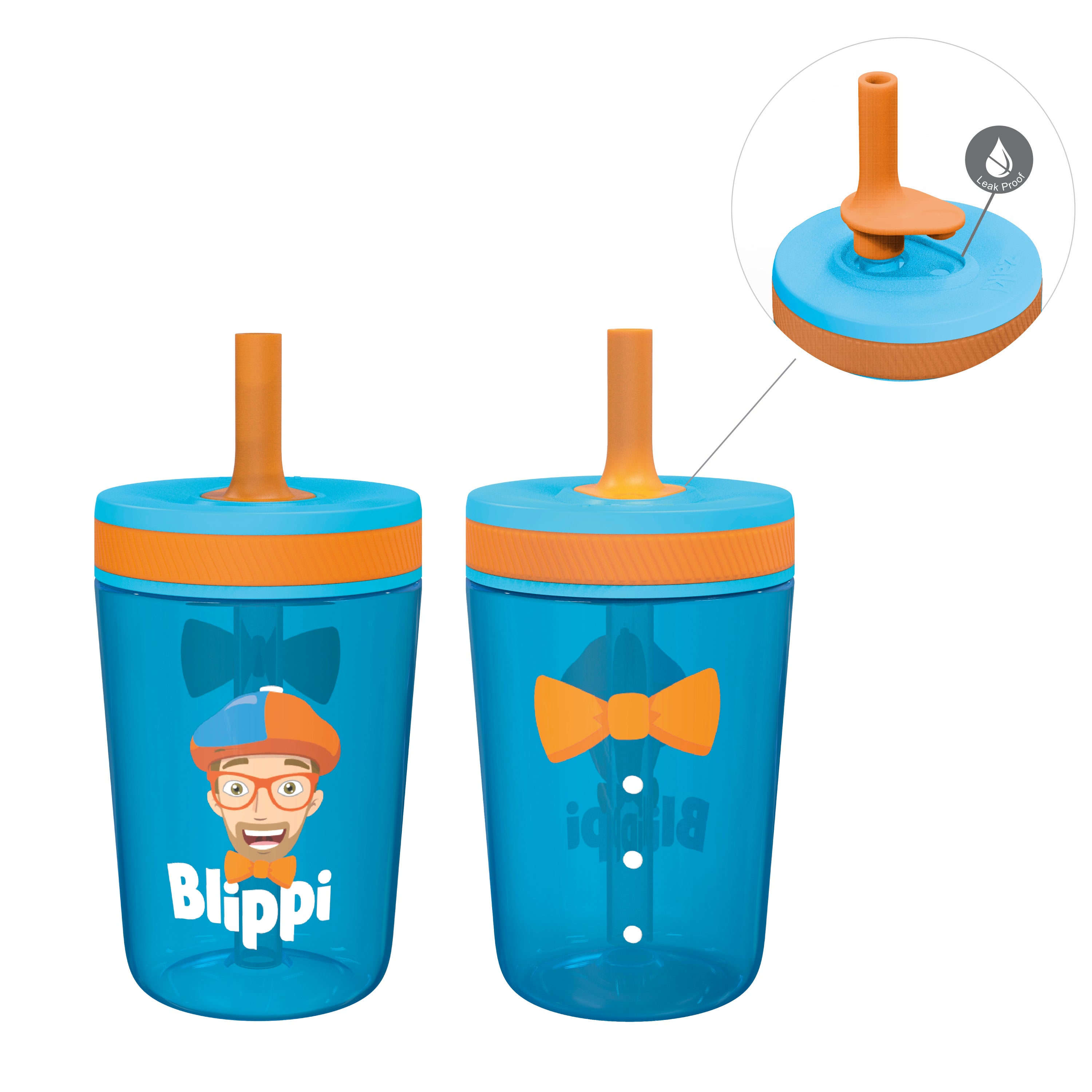 Zak Designs Kelso Sippy Cups For Travel or At Home, 15oz 2-Pack Durable Toddler  Cups With Leak-Proof Design is Perfect For Kids (Space) 